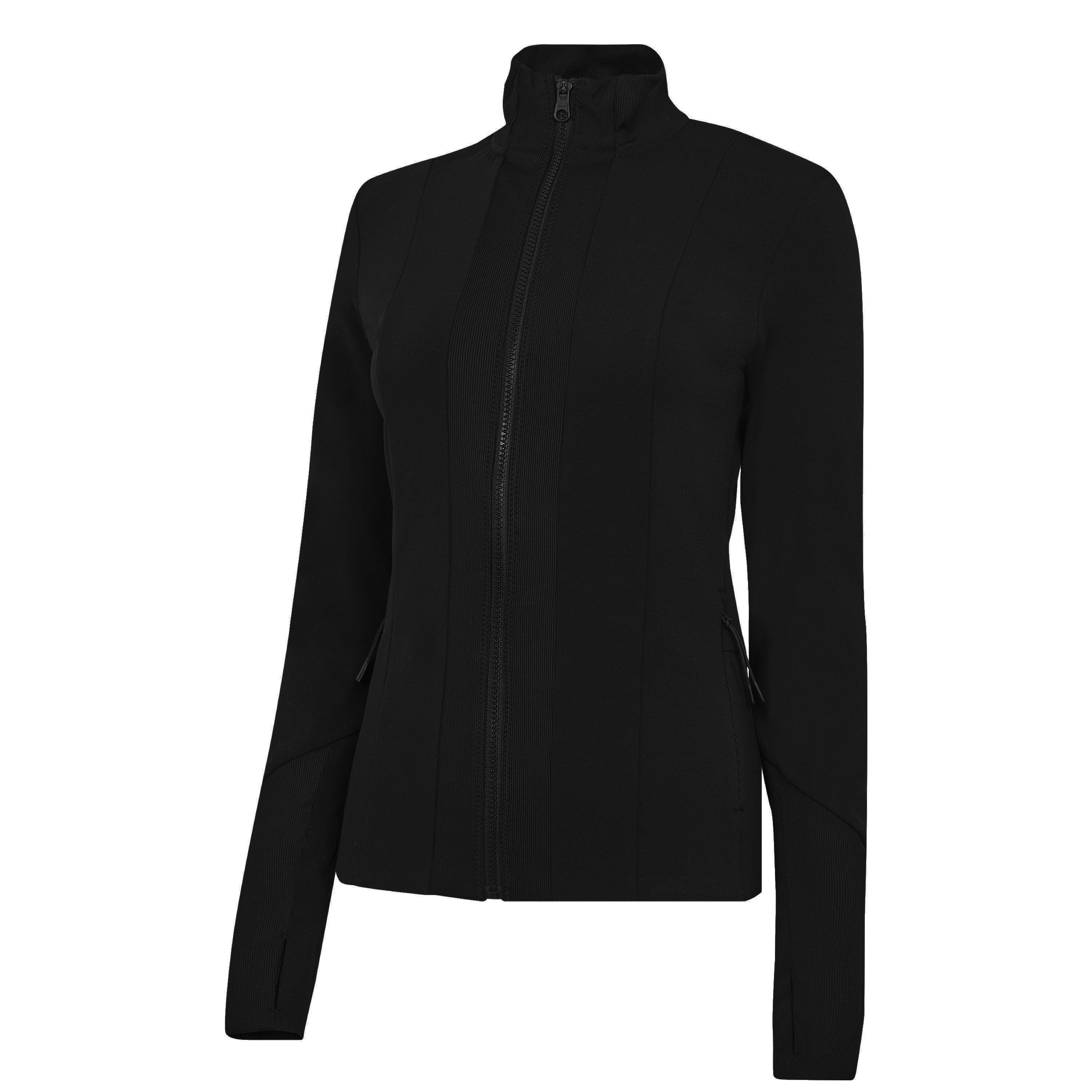 Black - Varley - Women's Maywood Water Resistant Long Sleeve Performance Training Jacket - 9
