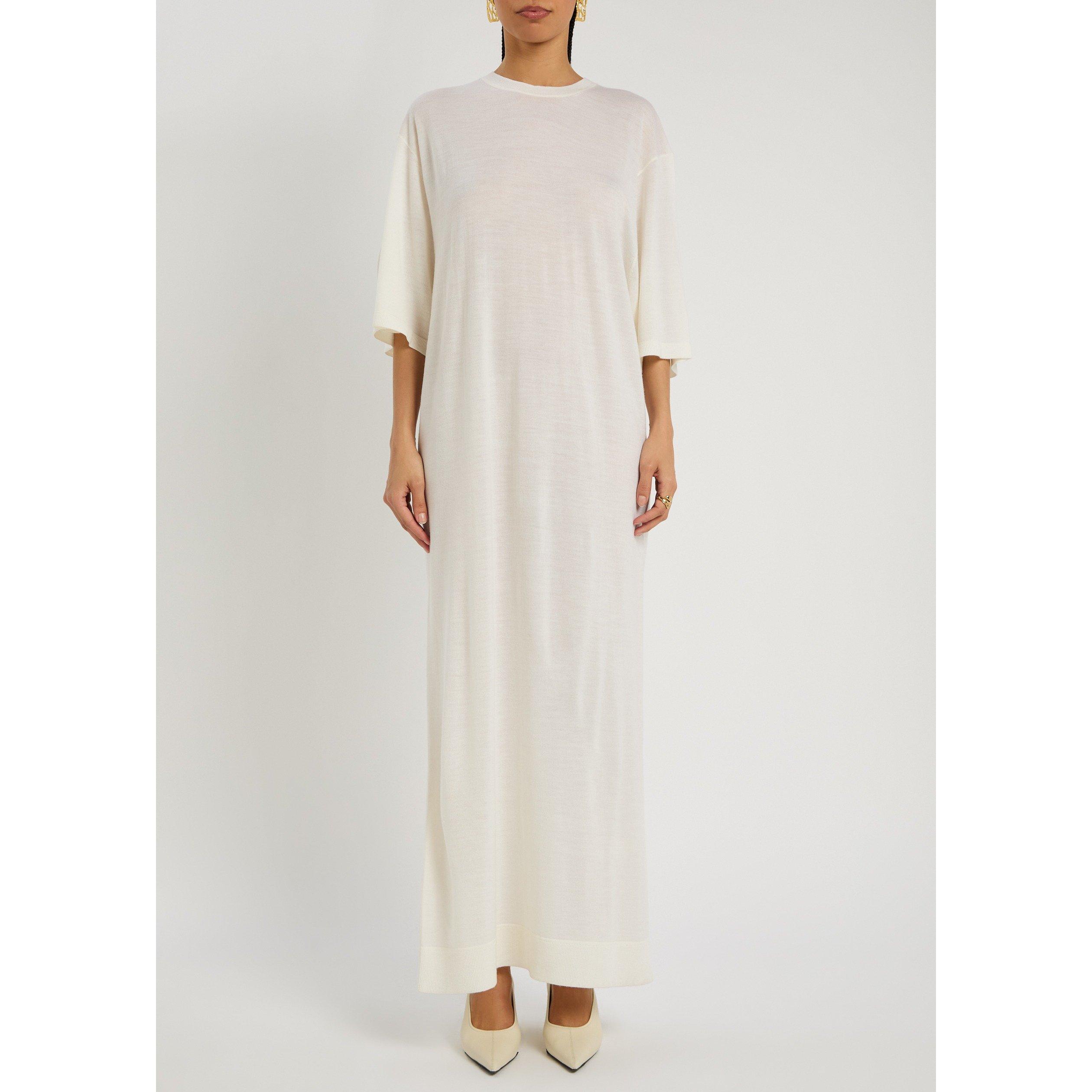 ECRU - Toteme - MERINO KNIT TEE DRESS - 2