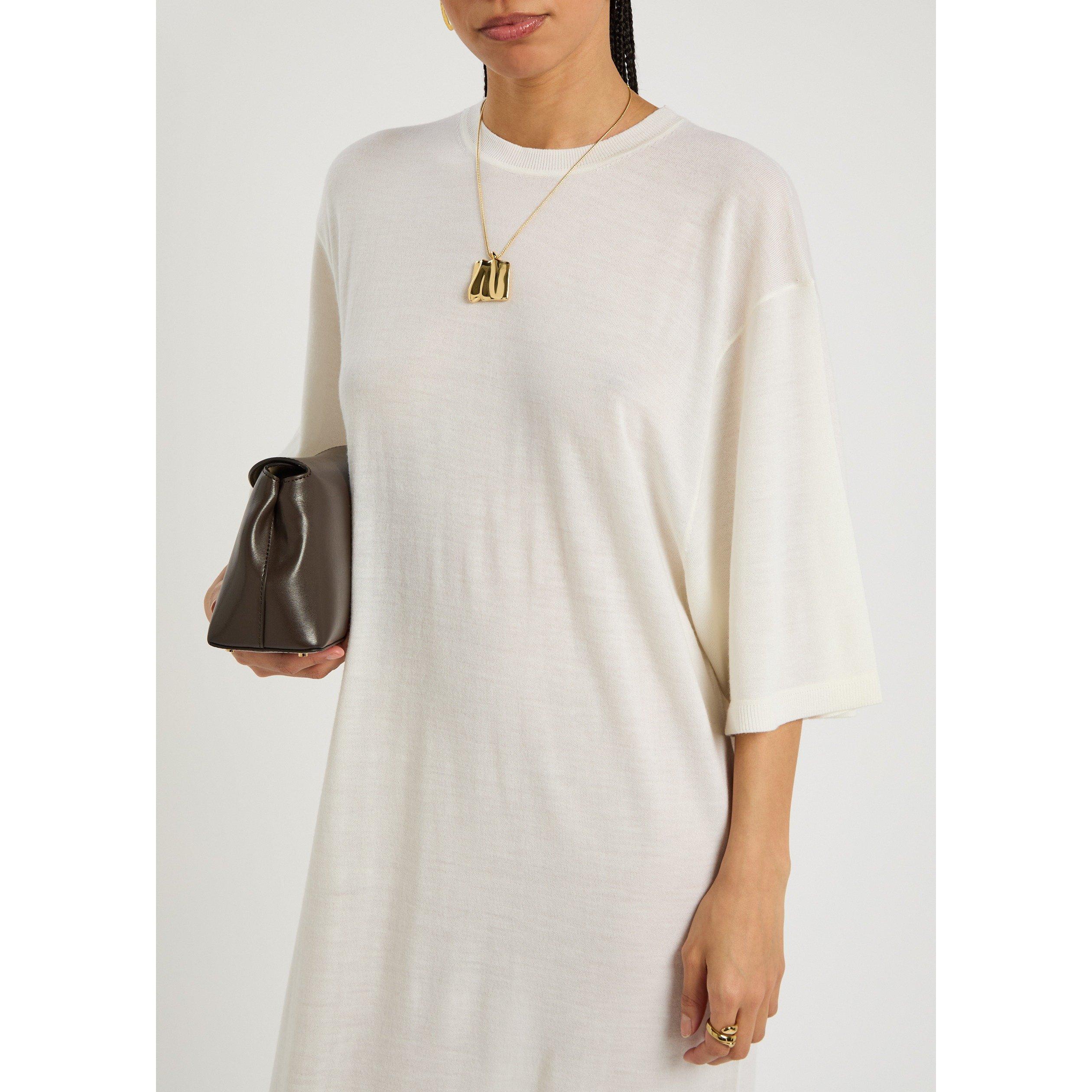 ECRU - Toteme - MERINO KNIT TEE DRESS - 4