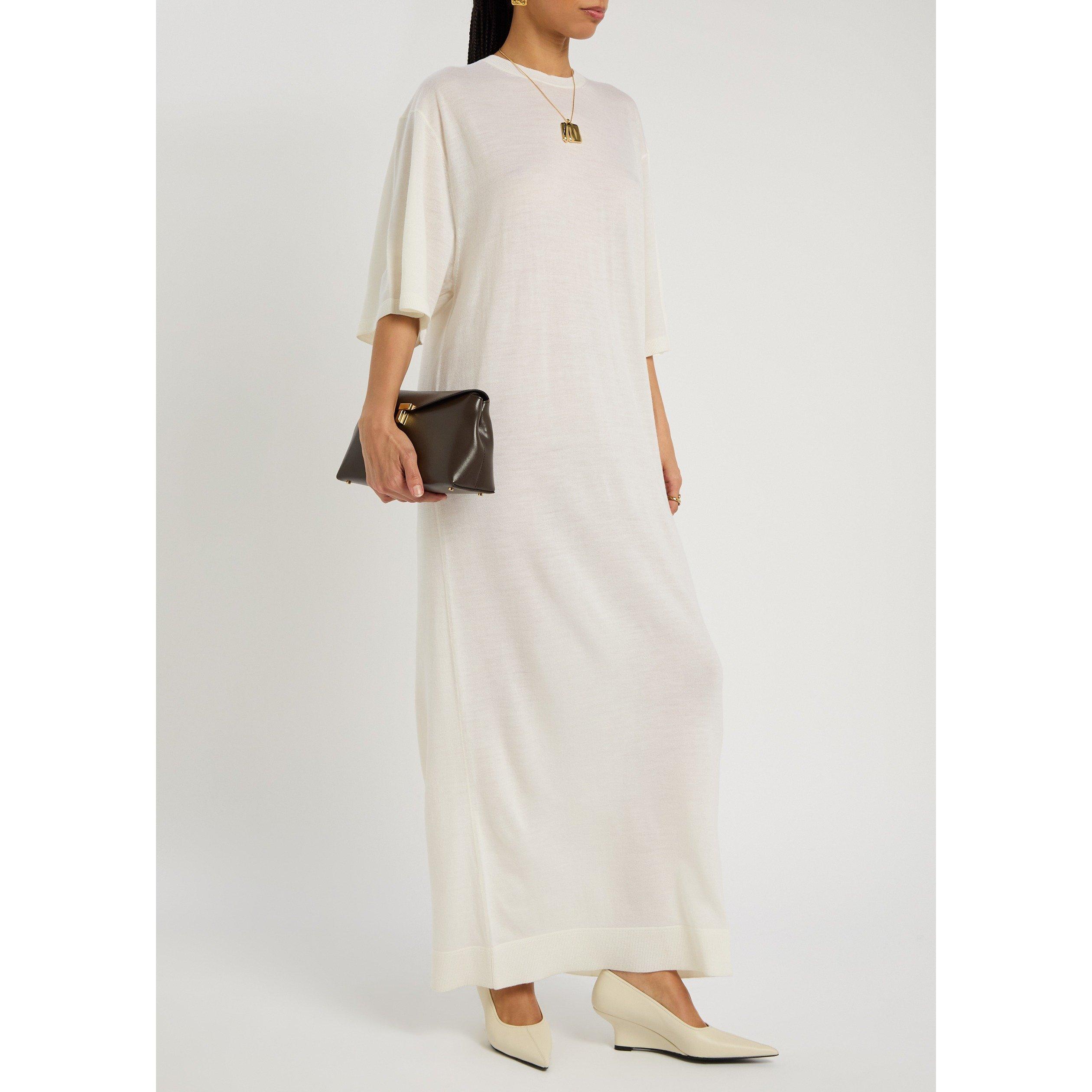 ECRU - Toteme - MERINO KNIT TEE DRESS - 5