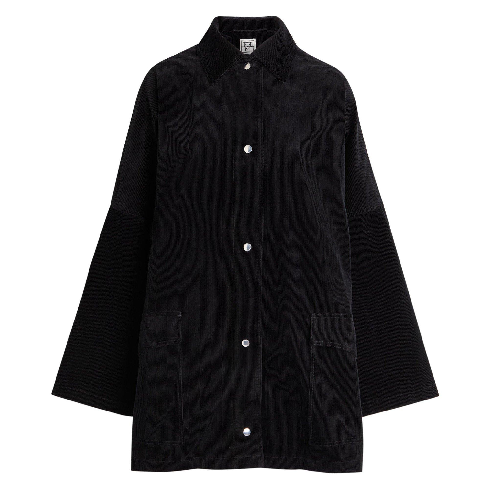 BLACK - Toteme - Women's Cotton Corduroy Overshirt - 1