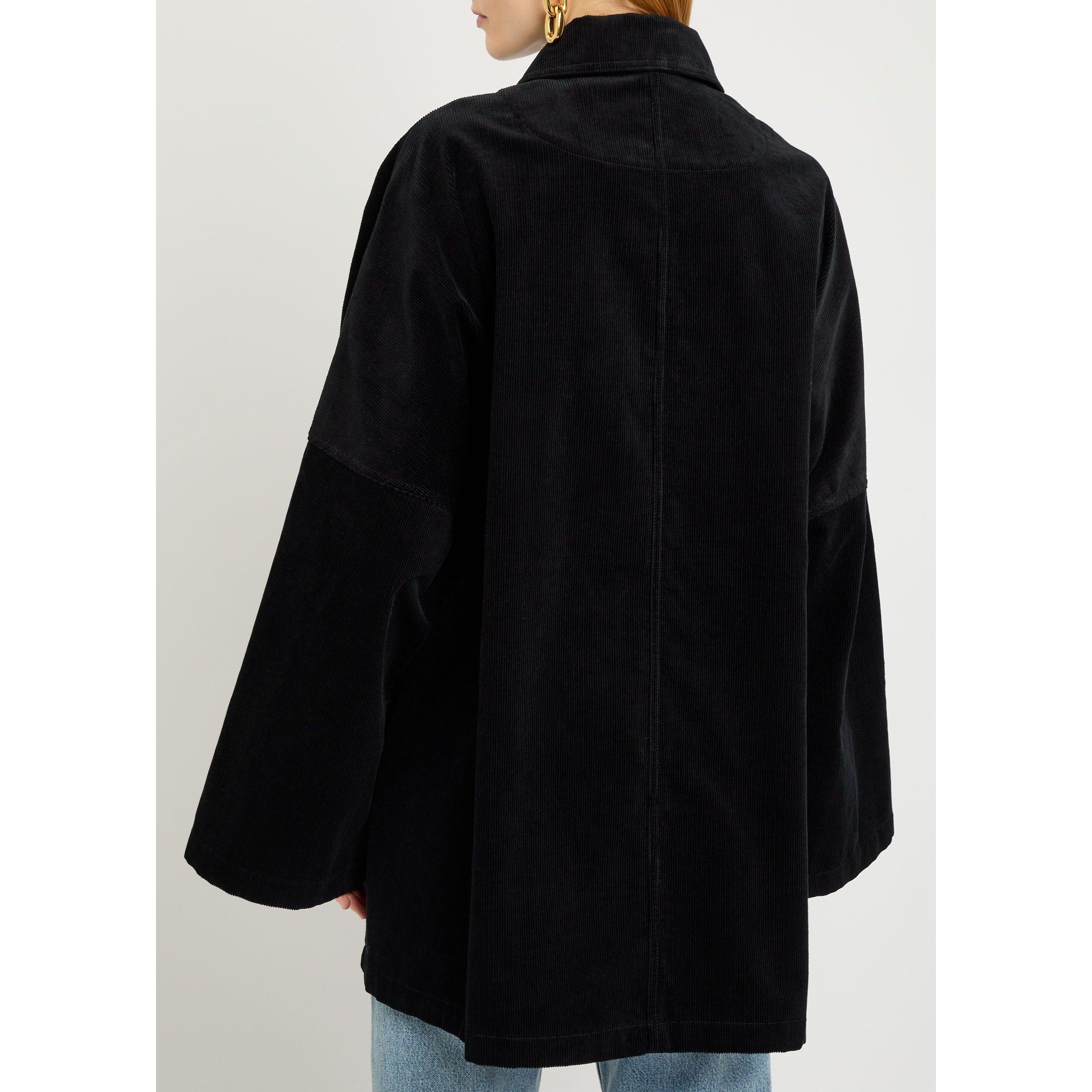 BLACK - Toteme - Women's Cotton Corduroy Overshirt - 3