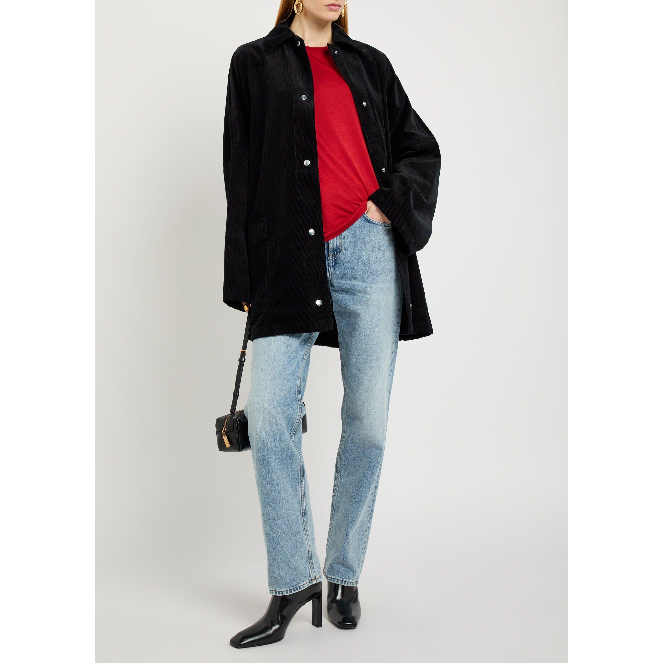 BLACK - Toteme - Women's Cotton Corduroy Overshirt - 5