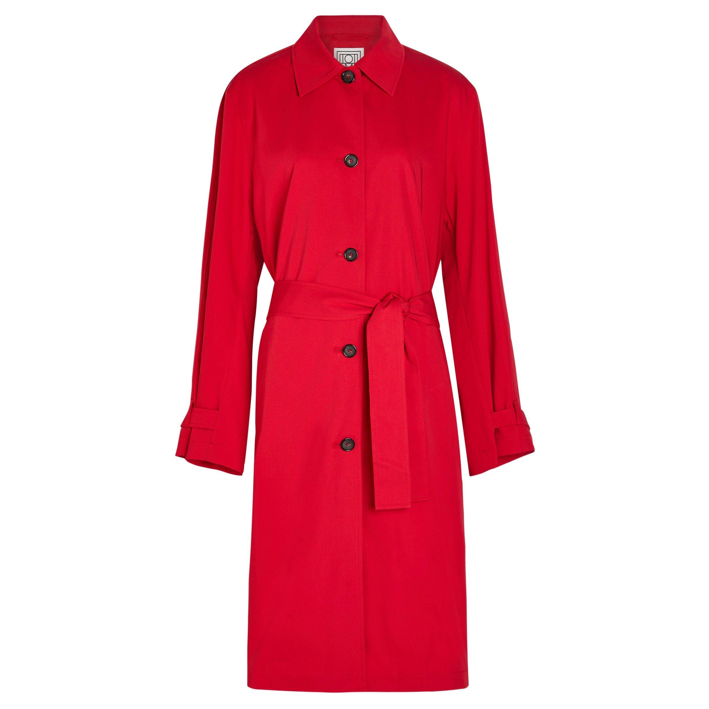 RED - Toteme - Women's Light Spring Cotton Trench Coat - 1