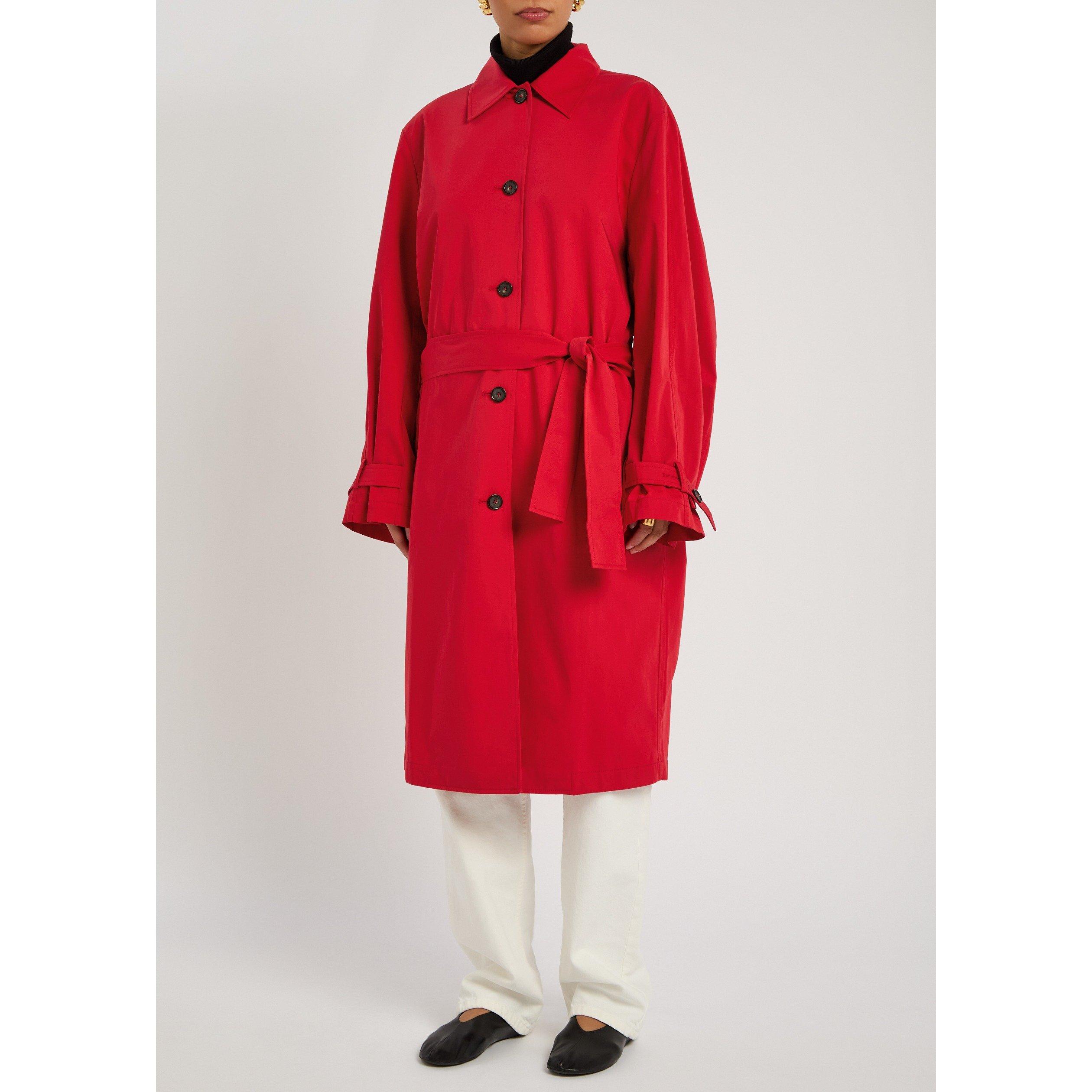 RED - Toteme - Women's Light Spring Cotton Trench Coat - 2