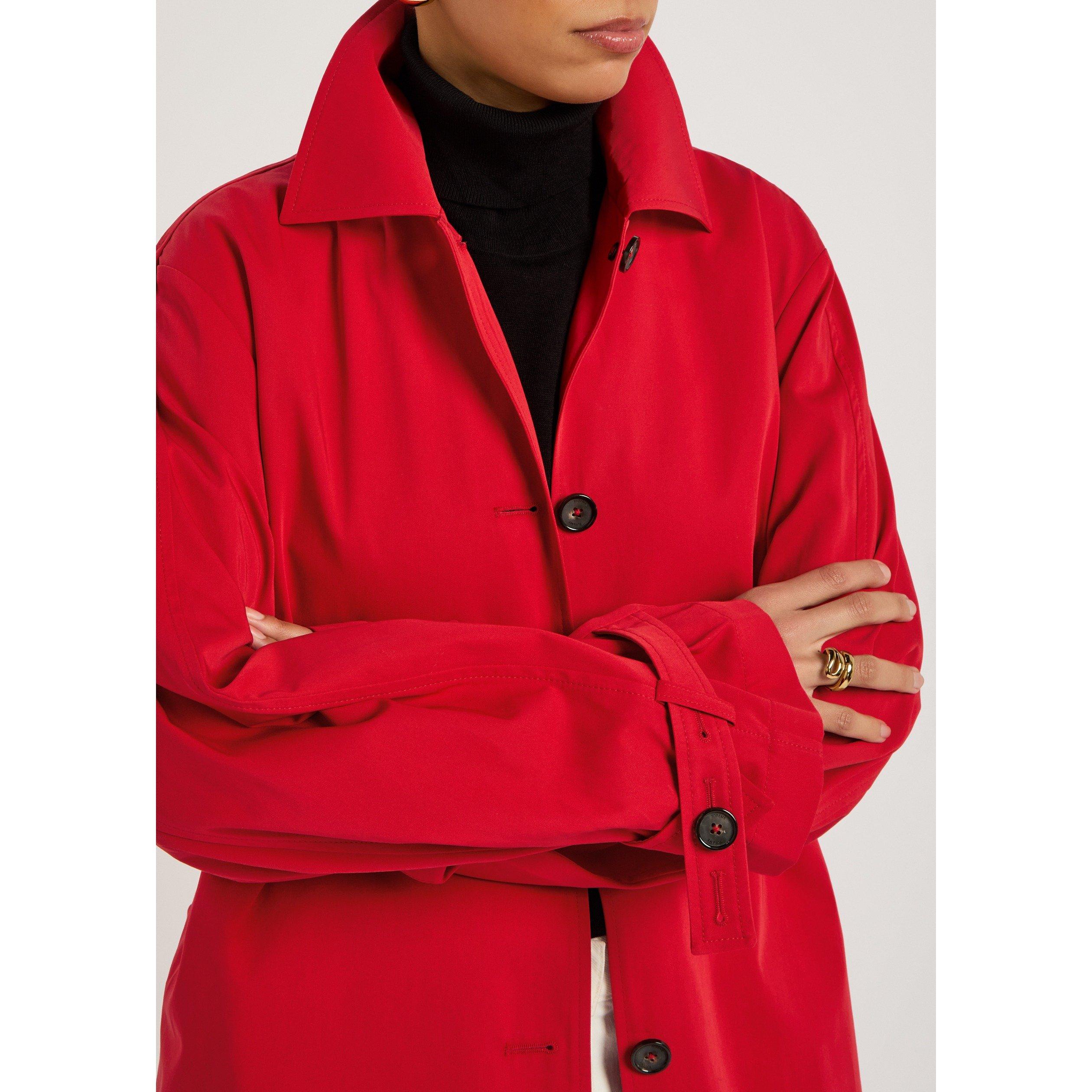 RED - Toteme - Women's Light Spring Cotton Trench Coat - 4