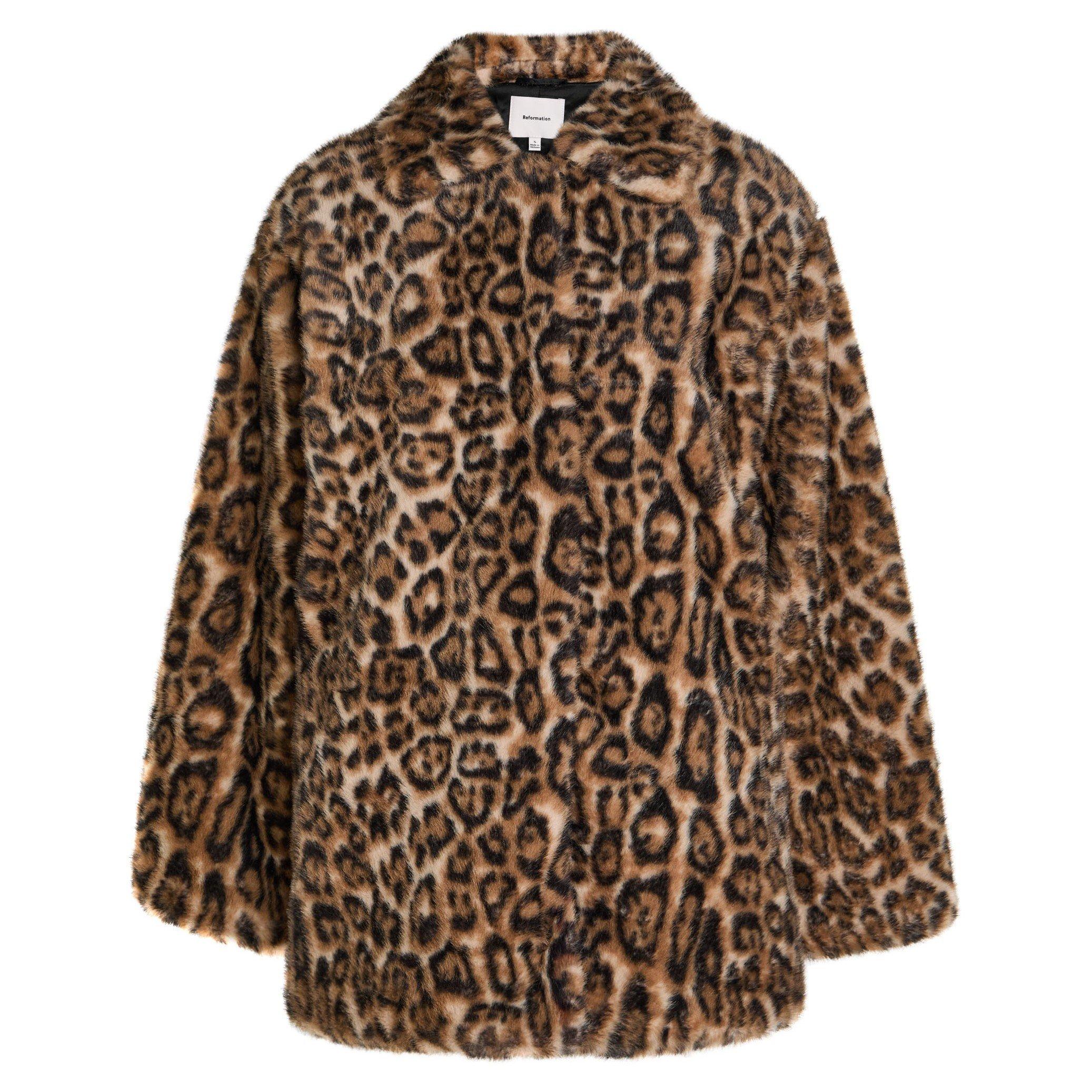 LEOPARD - Reformation - C Sable Faux Fur Coat - 1