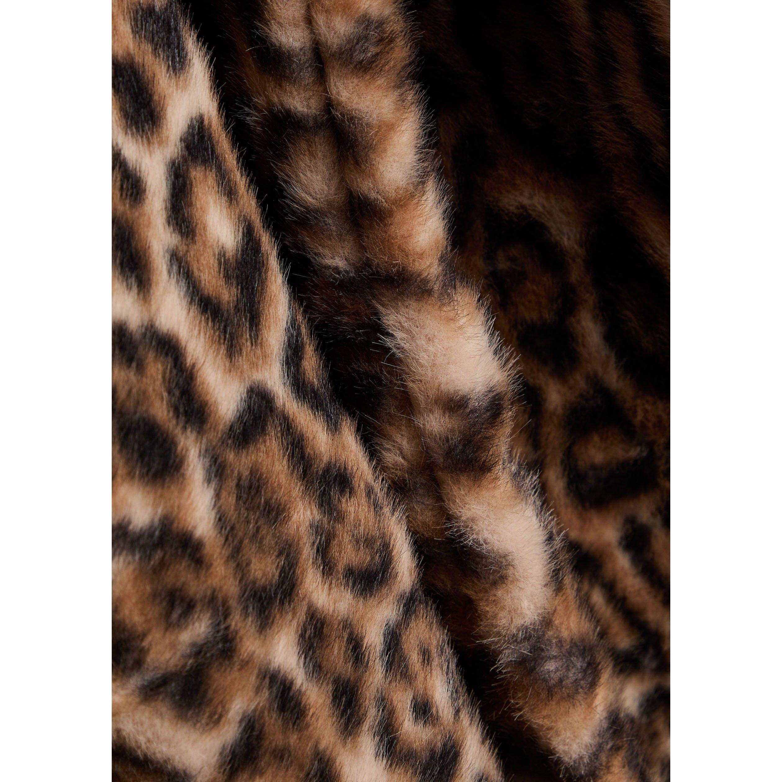 LEOPARD - Reformation - C Sable Faux Fur Coat - 4