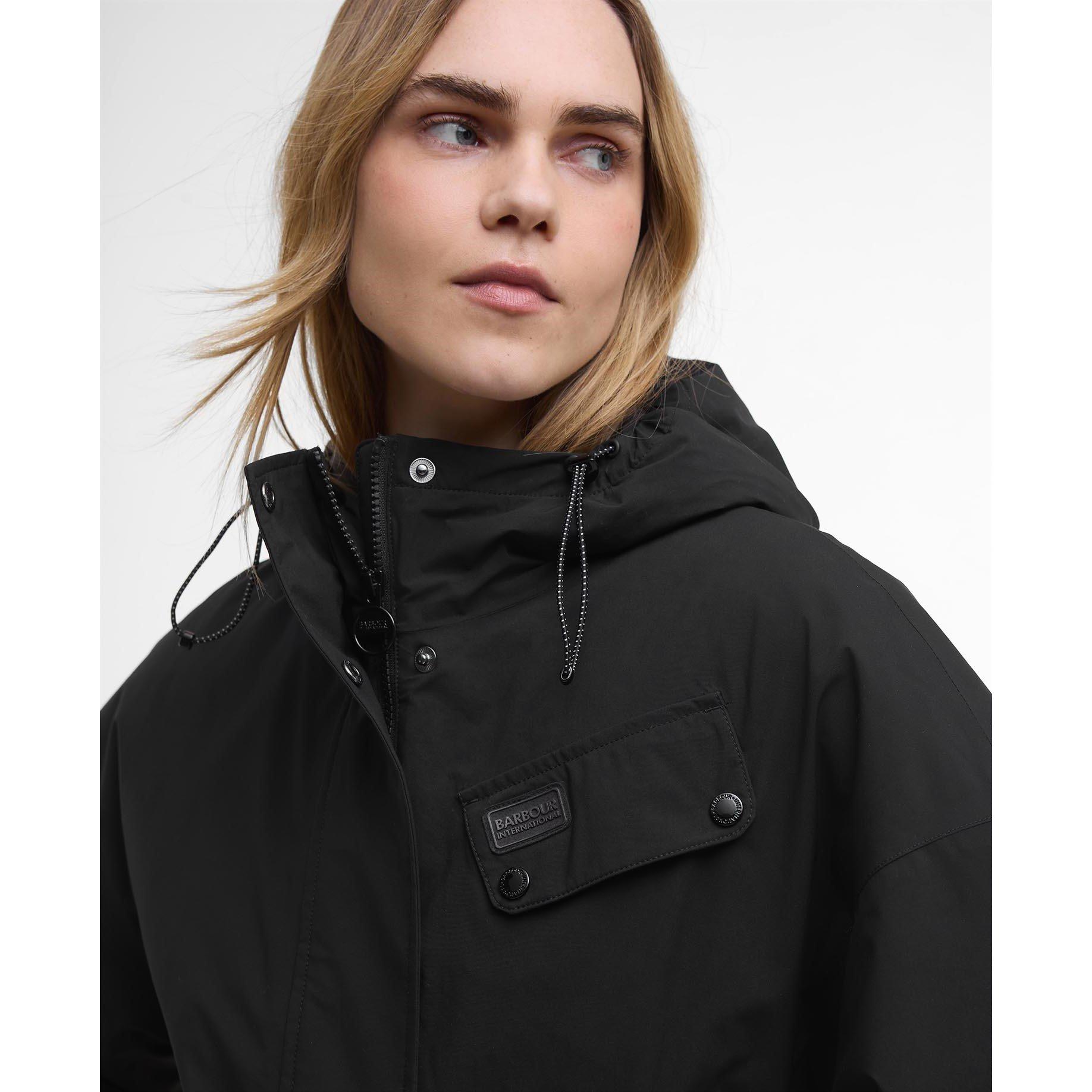 Barbour International Women's Atlanta Cropped Waterproof Rain