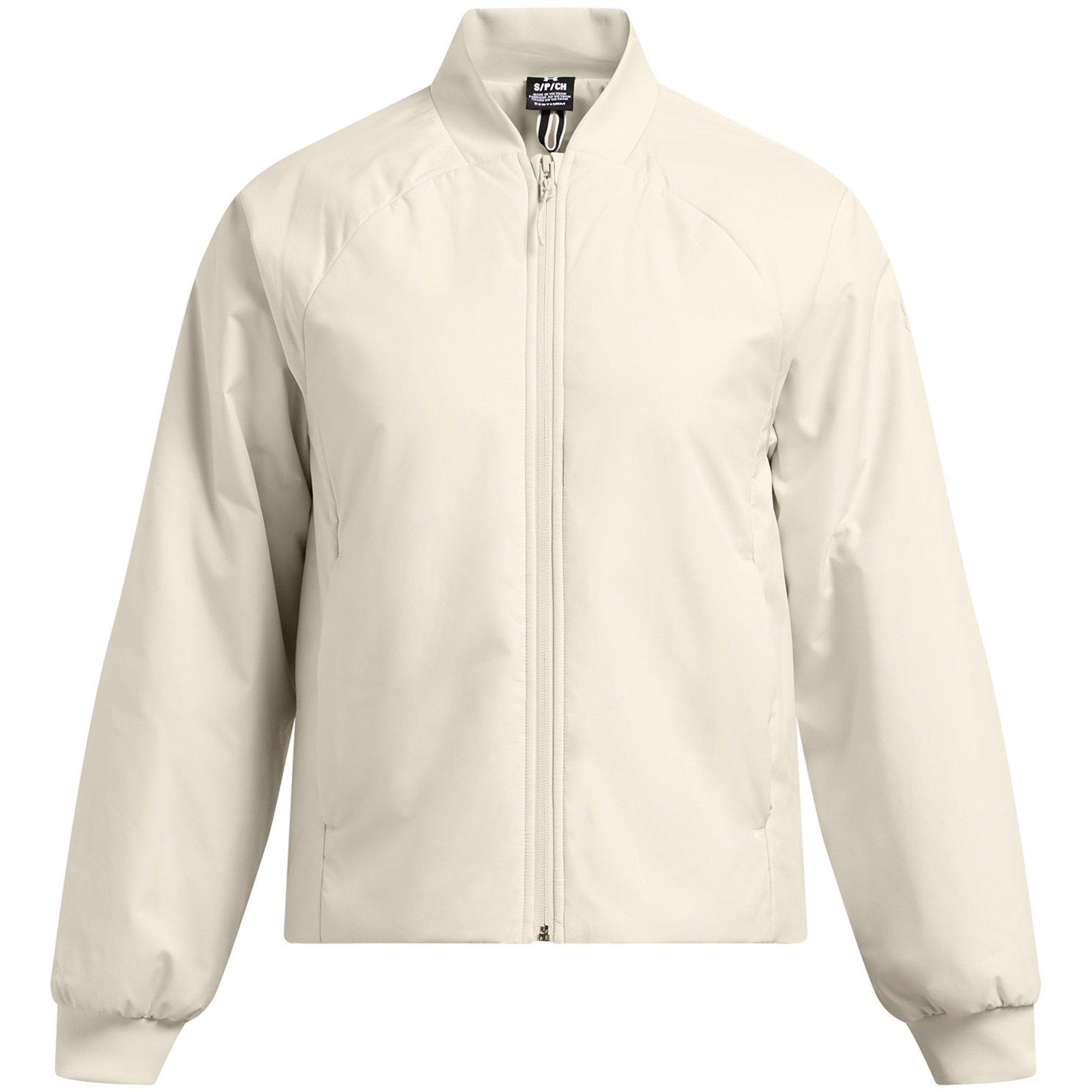 White - Under Armour - Women's Inulated Unstoppable Water-repellent Bomber Jacket - 1