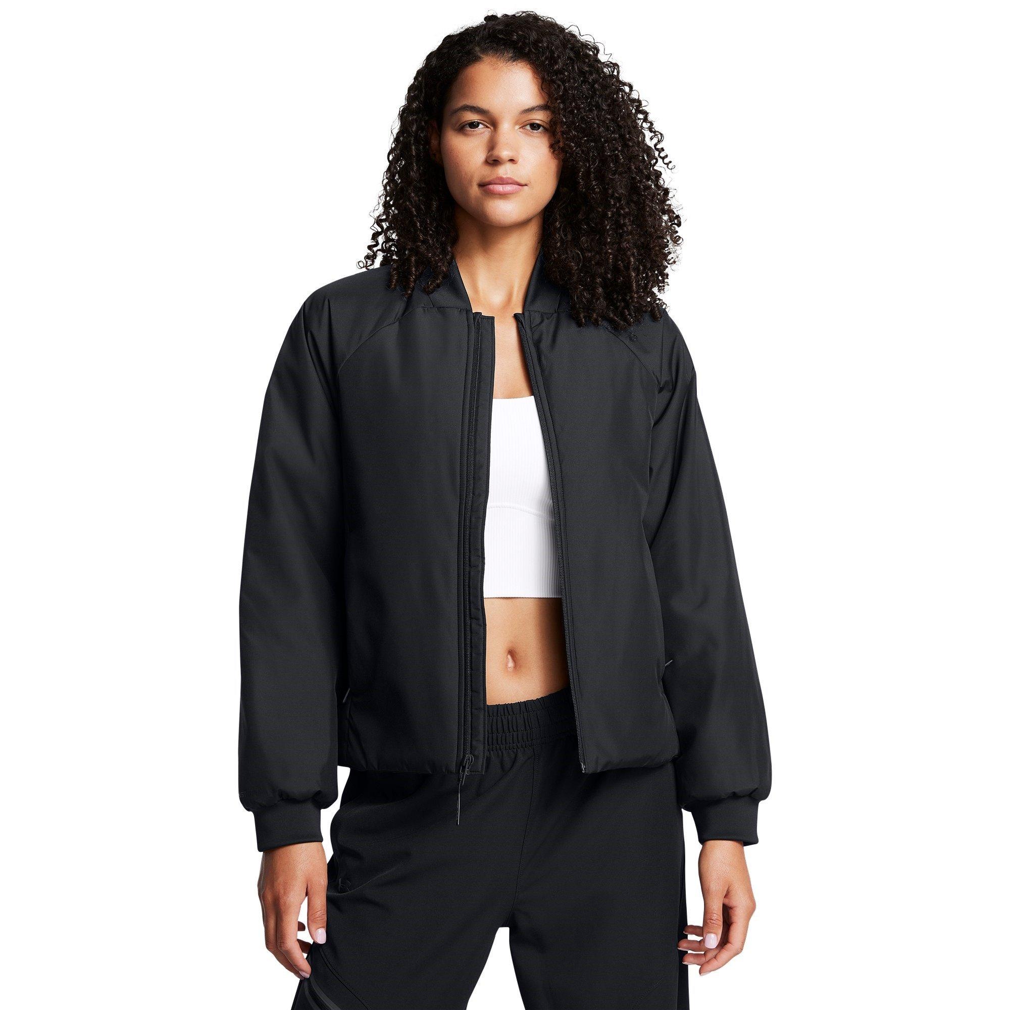 Black - Under Armour - Insulated Water-Repellent Midweight Bomber Jacket - 3