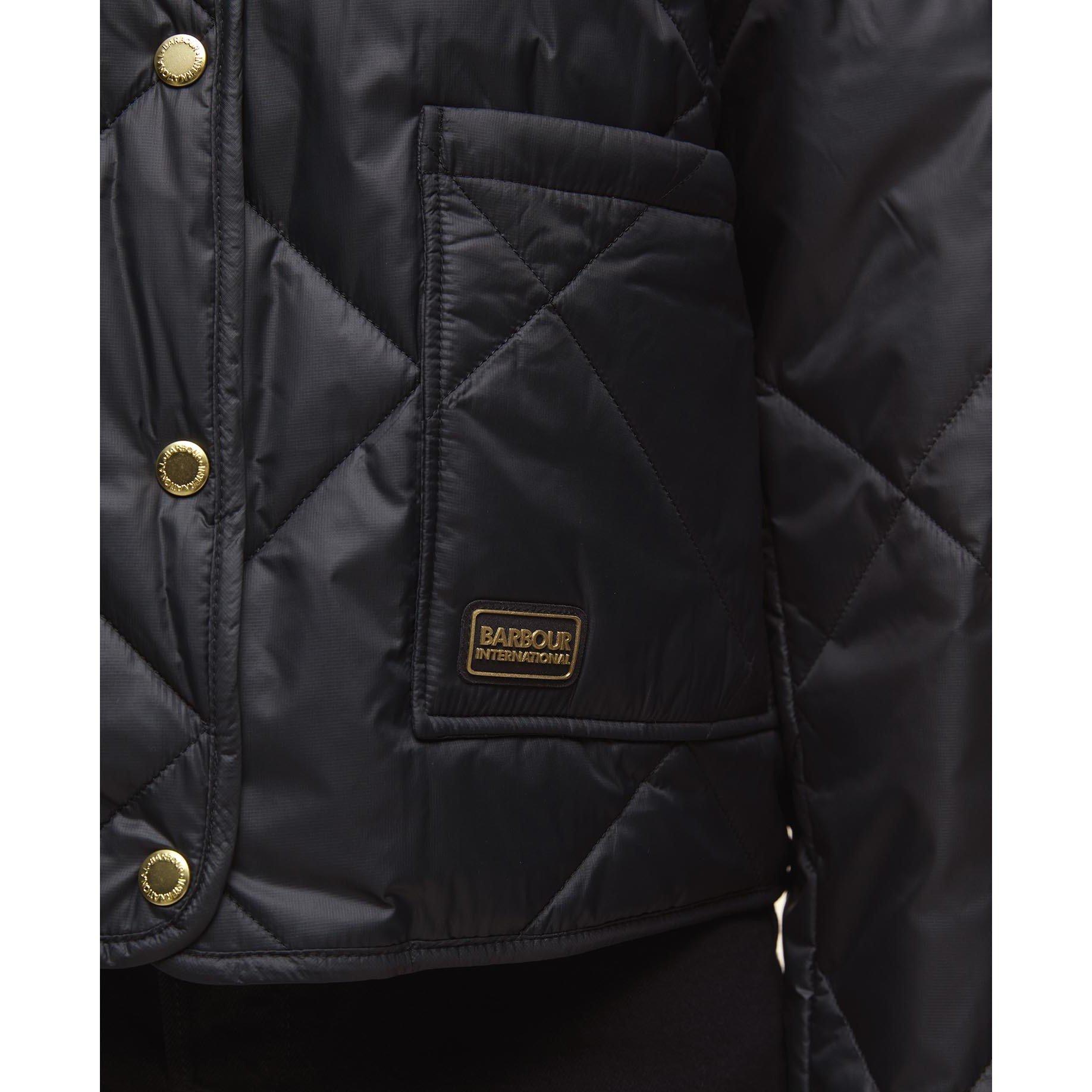 Black - Barbour International - Women's Luanda 3-in-1 Showerproof Long Sleeve Rain Anorak - 9