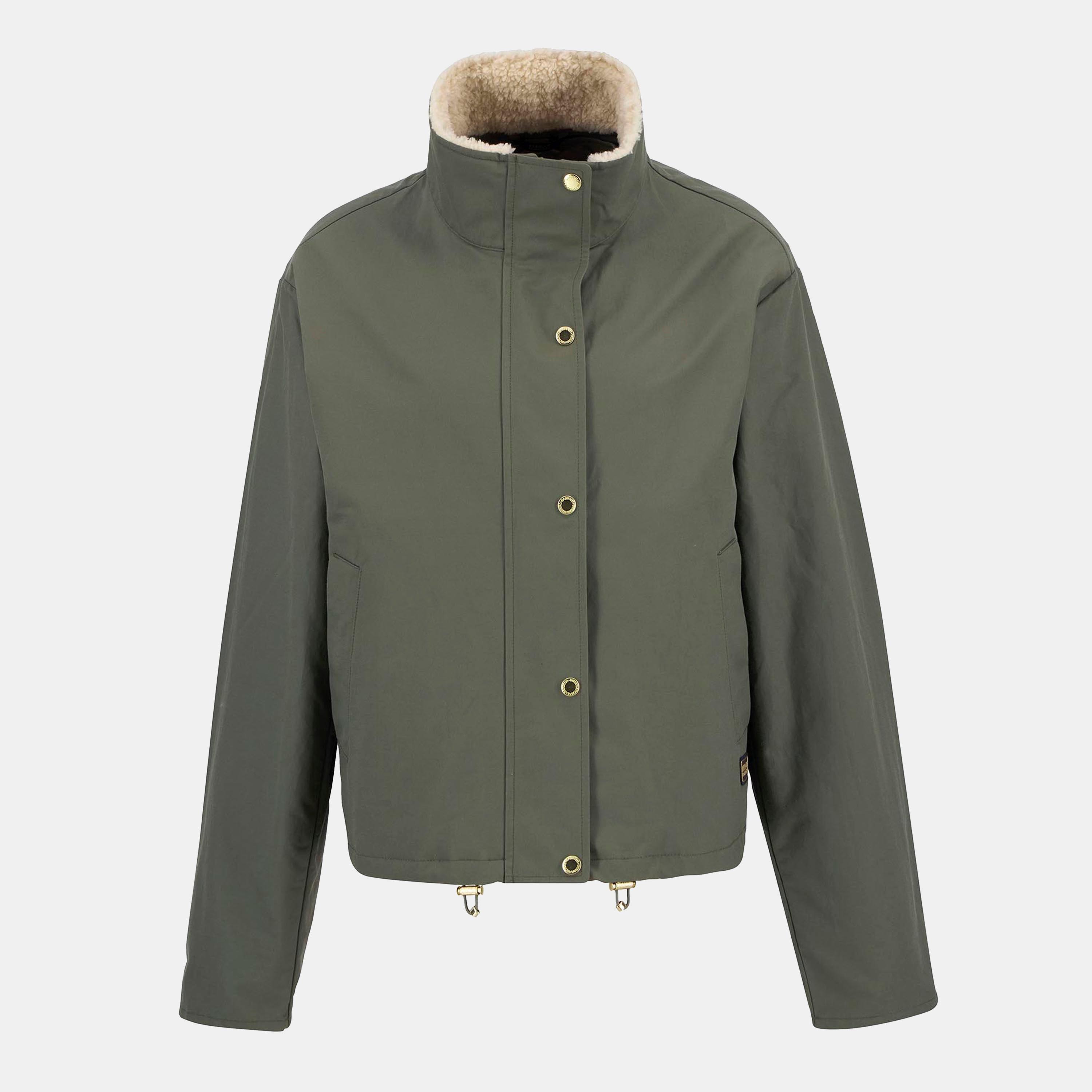 Barbour International Women's Luanda 3-In-1 Showerproof Long Sleeve Rain Anorak - Dusky Khaki - 8 (XS)