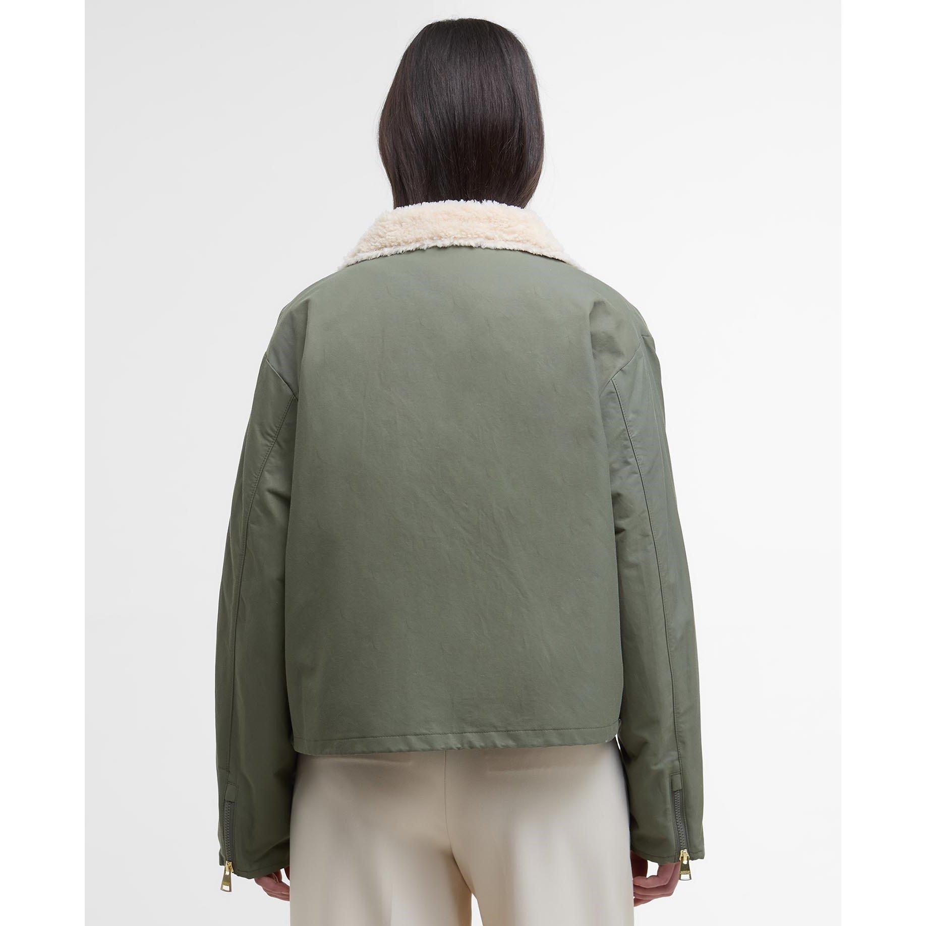 Dusky Khaki - Barbour International - Women's Luanda 3-in-1 Showerproof Long Sleeve Rain Anorak - 3