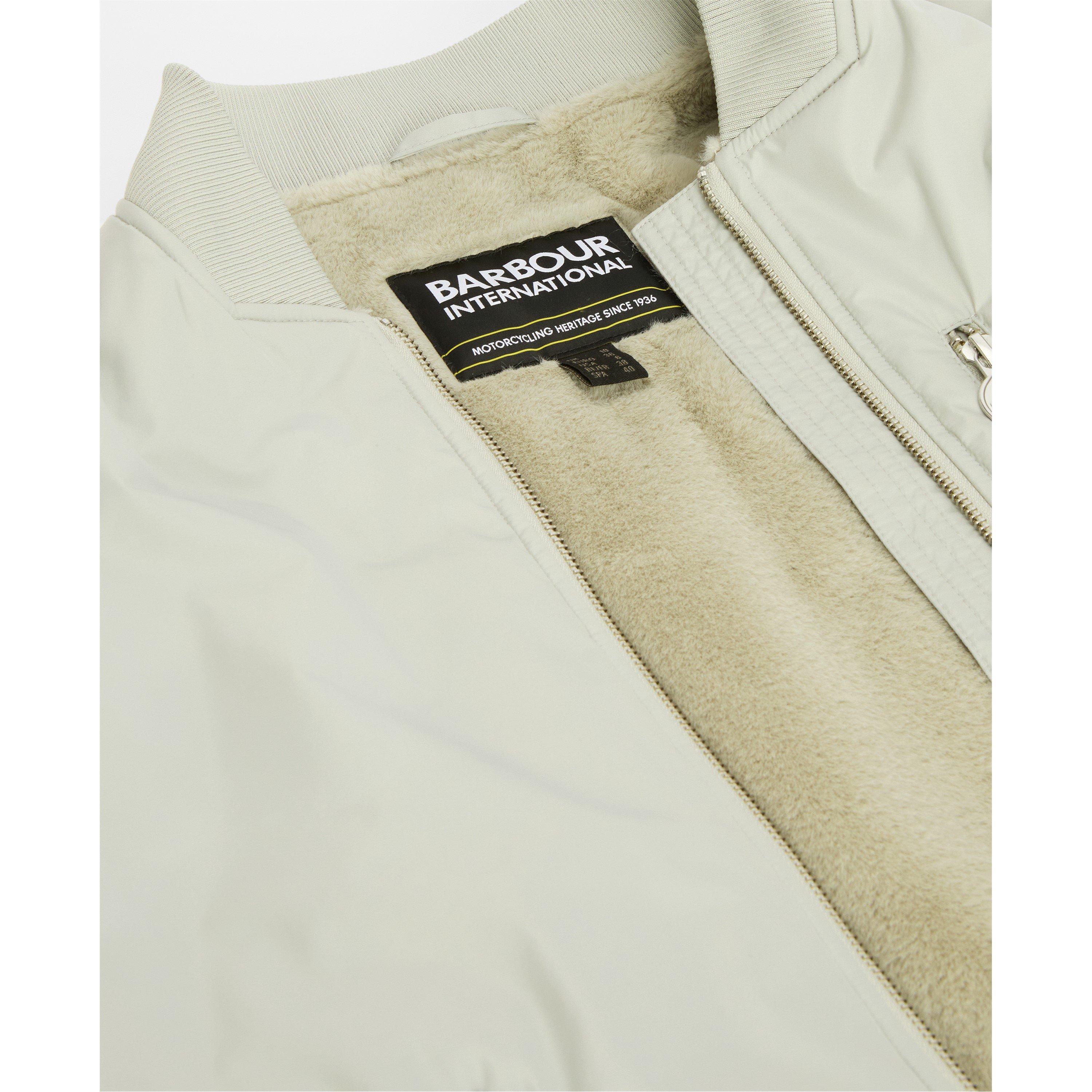 Glacier Grey - Barbour International - Womens Kuala Showerproof Jacket - 6