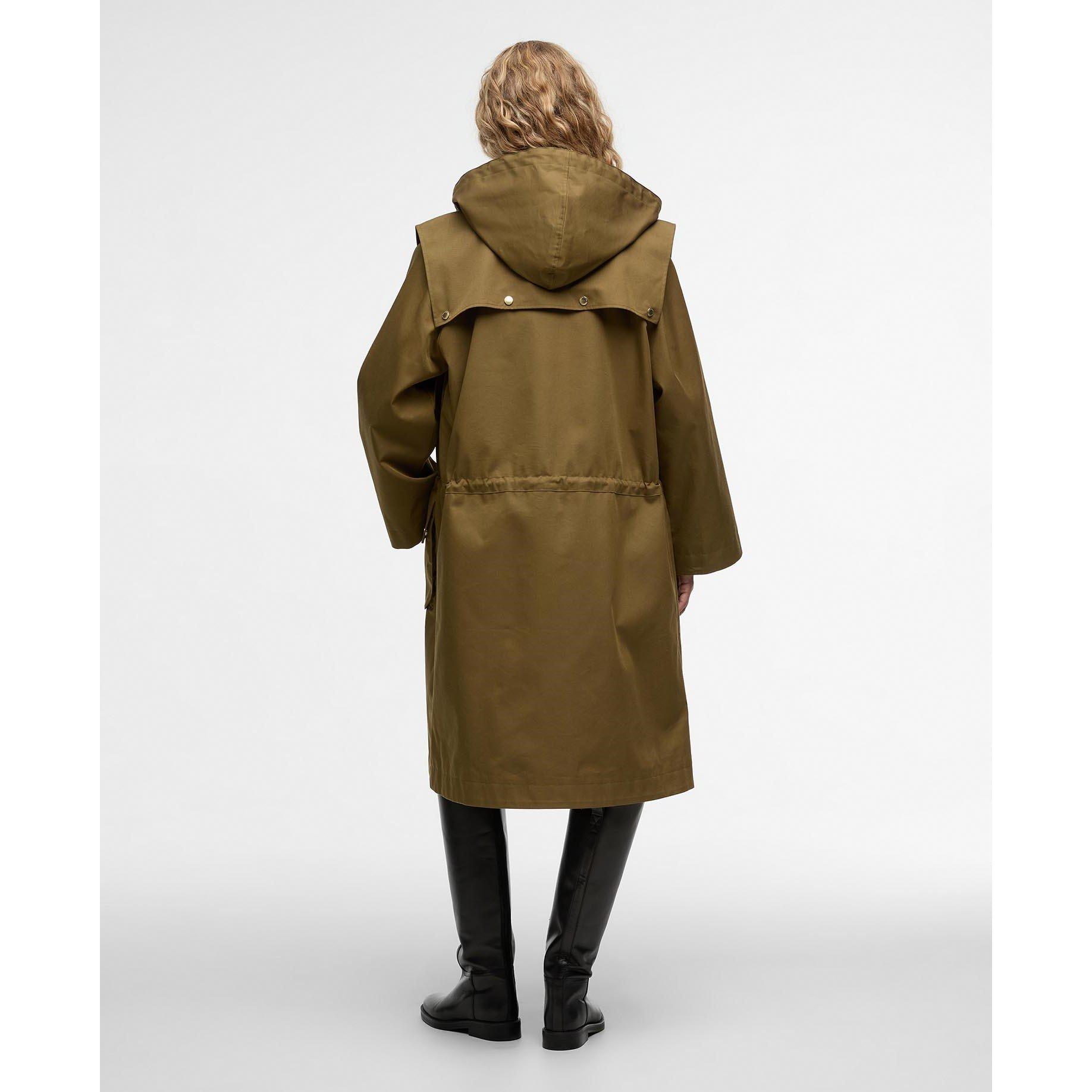 Olive/Tartan - Barbour - Womens Bilsdale Showerproof Jacket - 3