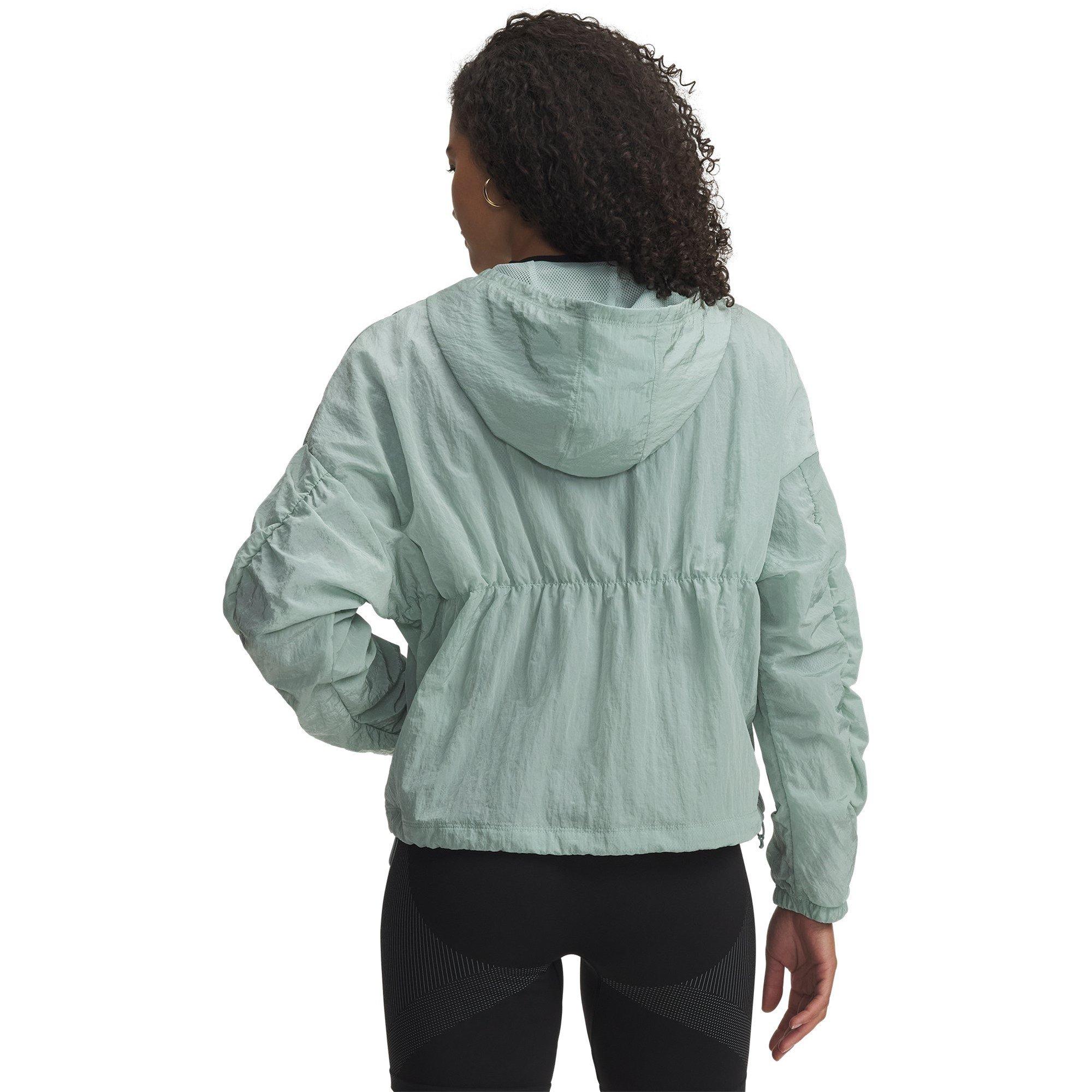 Blau/Weiß - Under Armour - Womens Rival Woven Bungee Jacket - 2