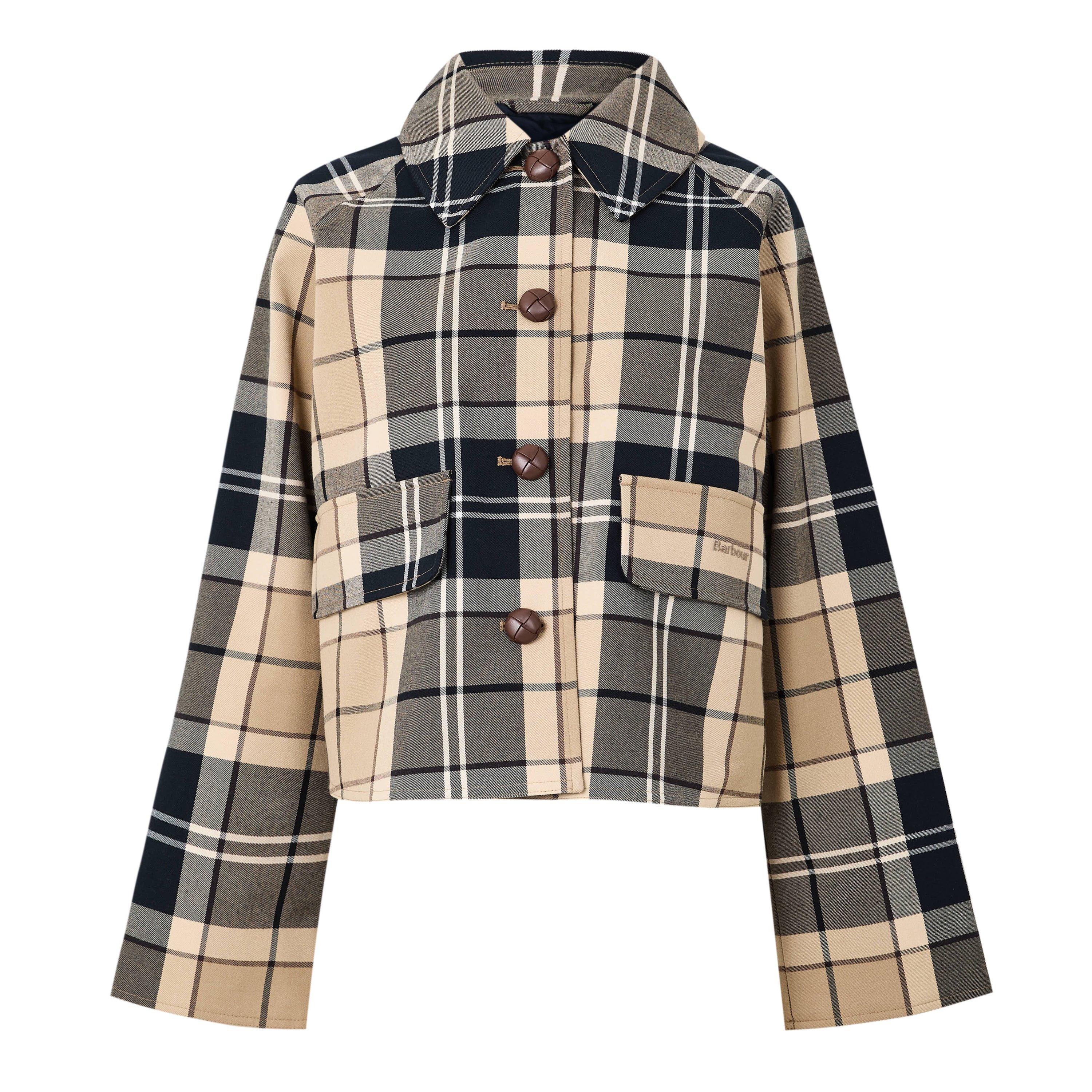 Barbour B.Li Delilah Showerp Ld64 - Birchwood Dress - Size 10 (S)