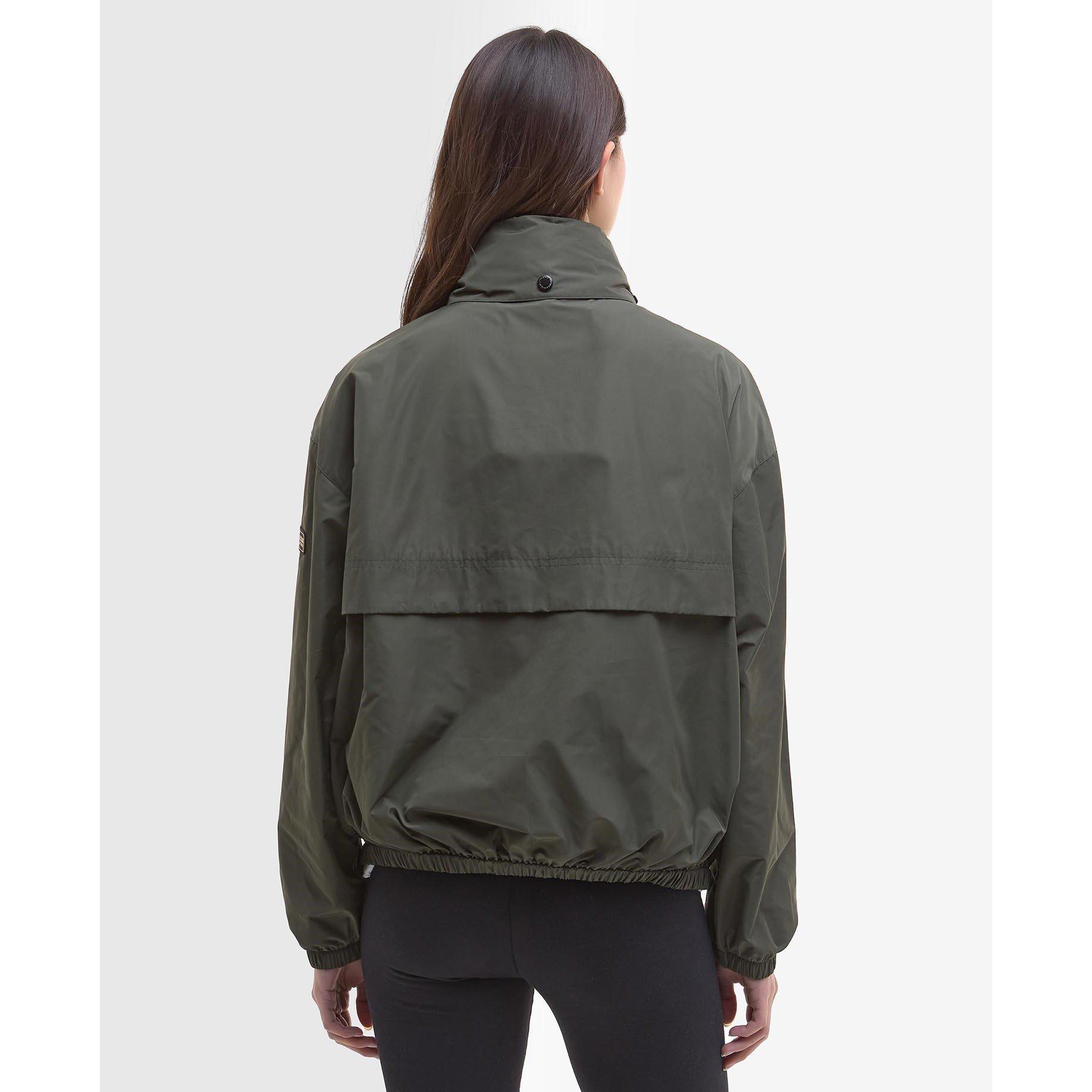 Envy - Barbour International - Women's Lolita Showerproof Long Sleeve Concealed Hood Rain Anorak - 3