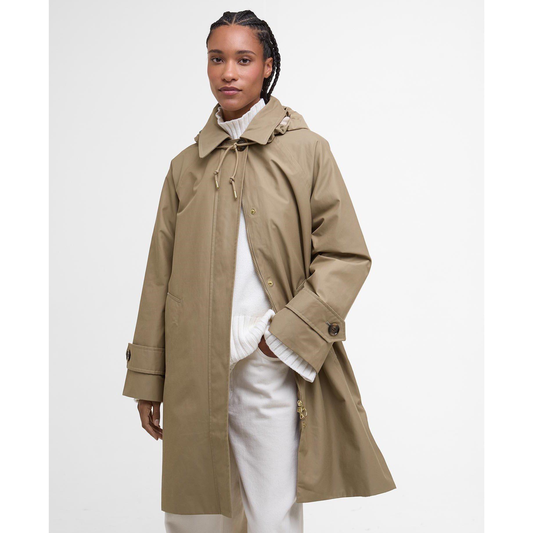 Brown/Tartan - Barbour - Women's Sadie Waterproof Long Sleeve Rain Anorak - 2