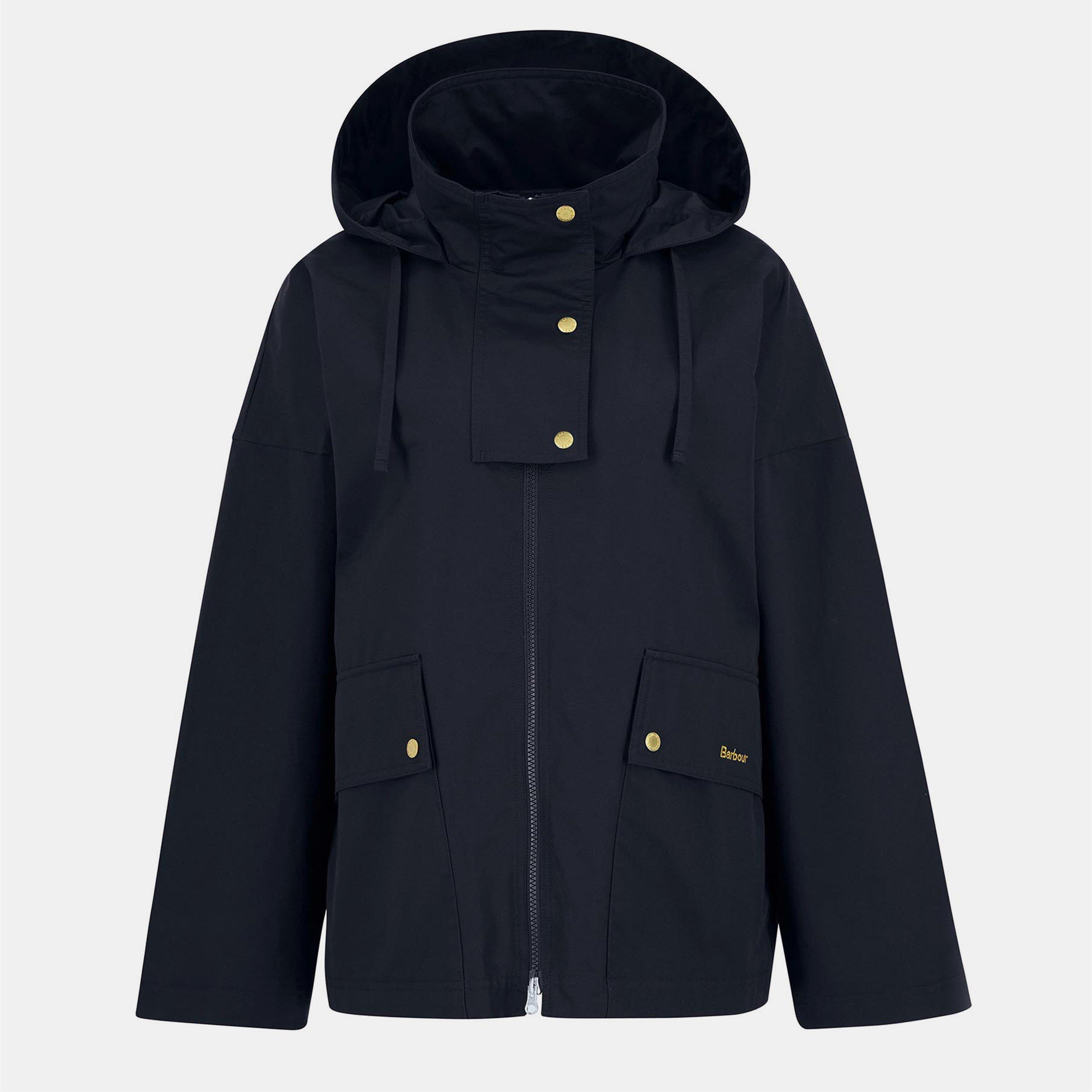 Barbour Women's Cecile Shower Proof Rain Anorak - Dark Navy - Size 16 (XL)