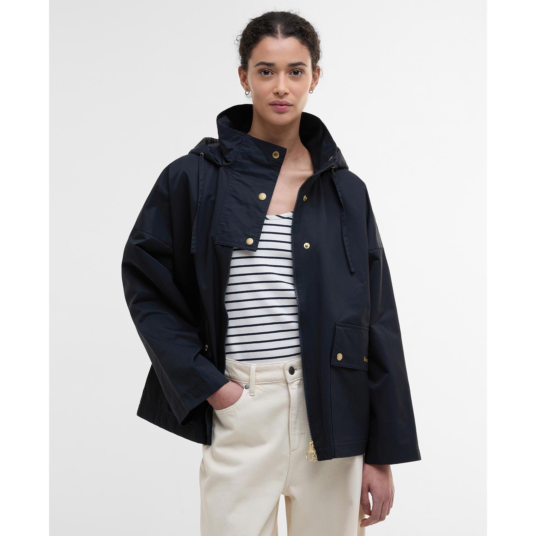 Dark Navy - Barbour - Women's Cecile Shower Proof Rain Anorak - 2