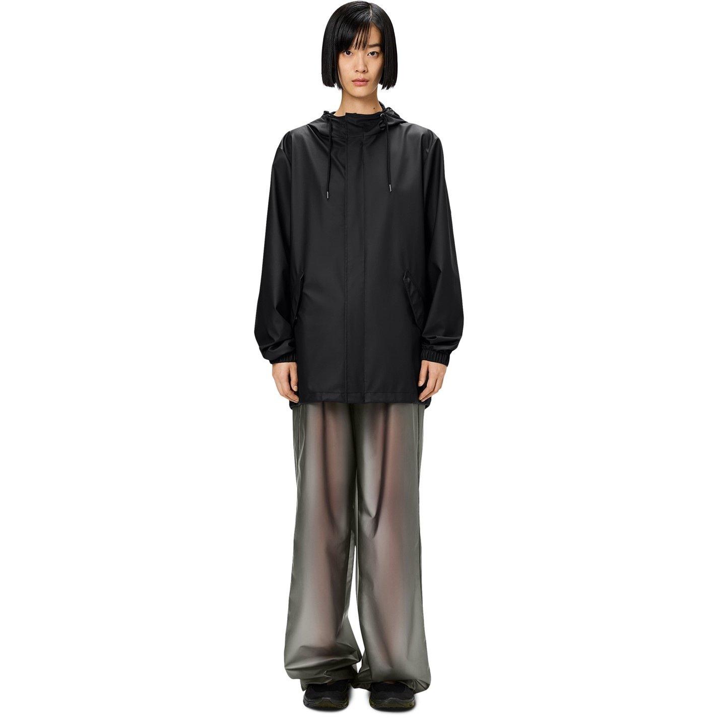 Rains Fishtail Waterproof Jacket - 01 Black - X Large