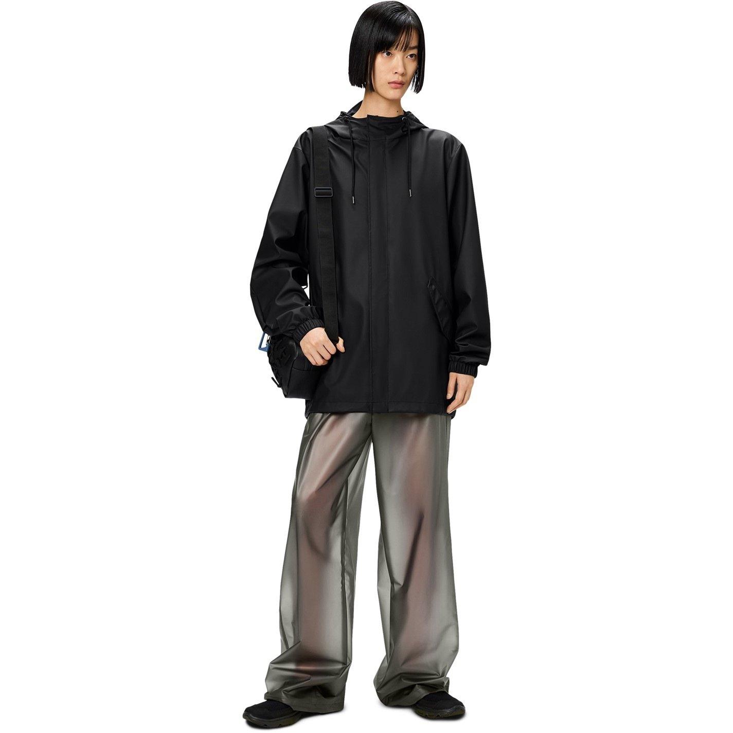 01 Black - Rains - Women's Fishtail Waterproof Rain Anorak - 2
