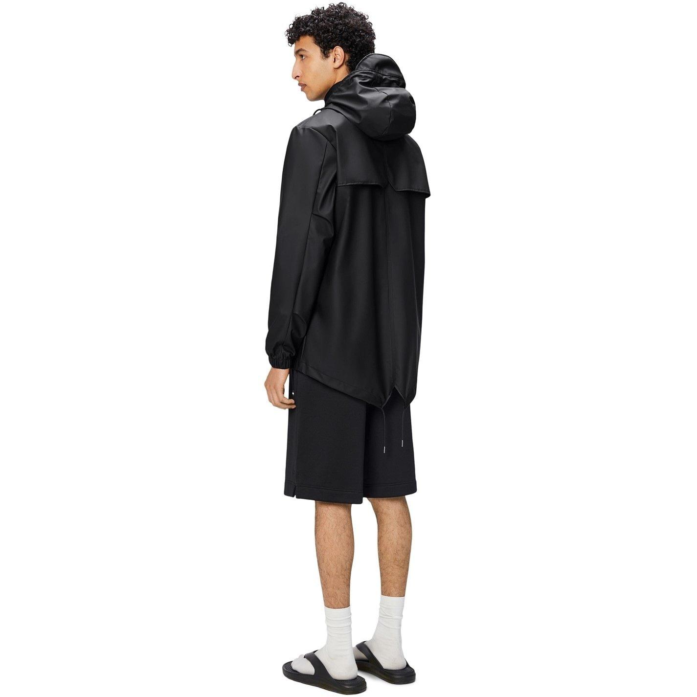 01 Black - Rains - Women's Fishtail Waterproof Rain Anorak - 4