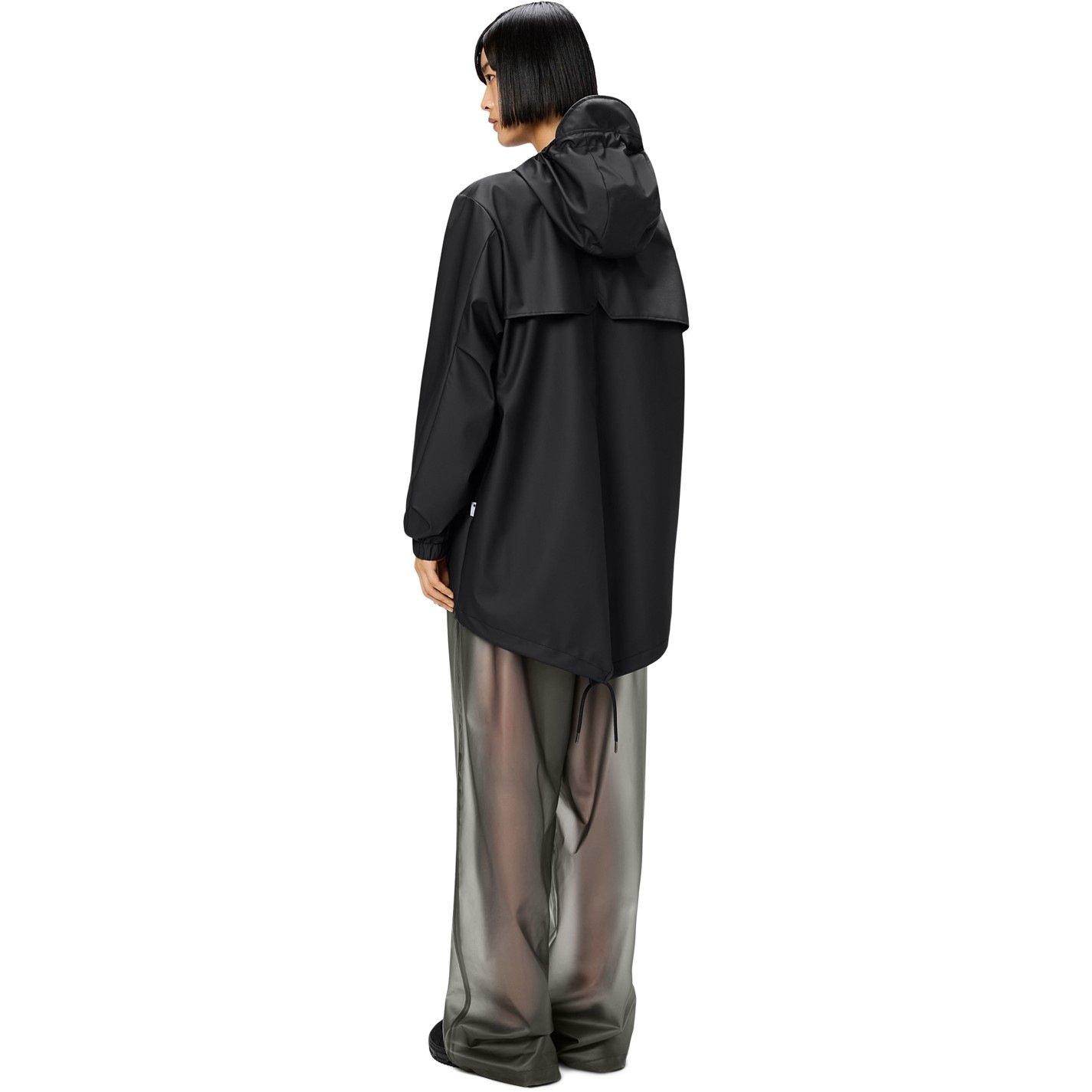 01 Black - Rains - Women's Fishtail Waterproof Rain Anorak - 7