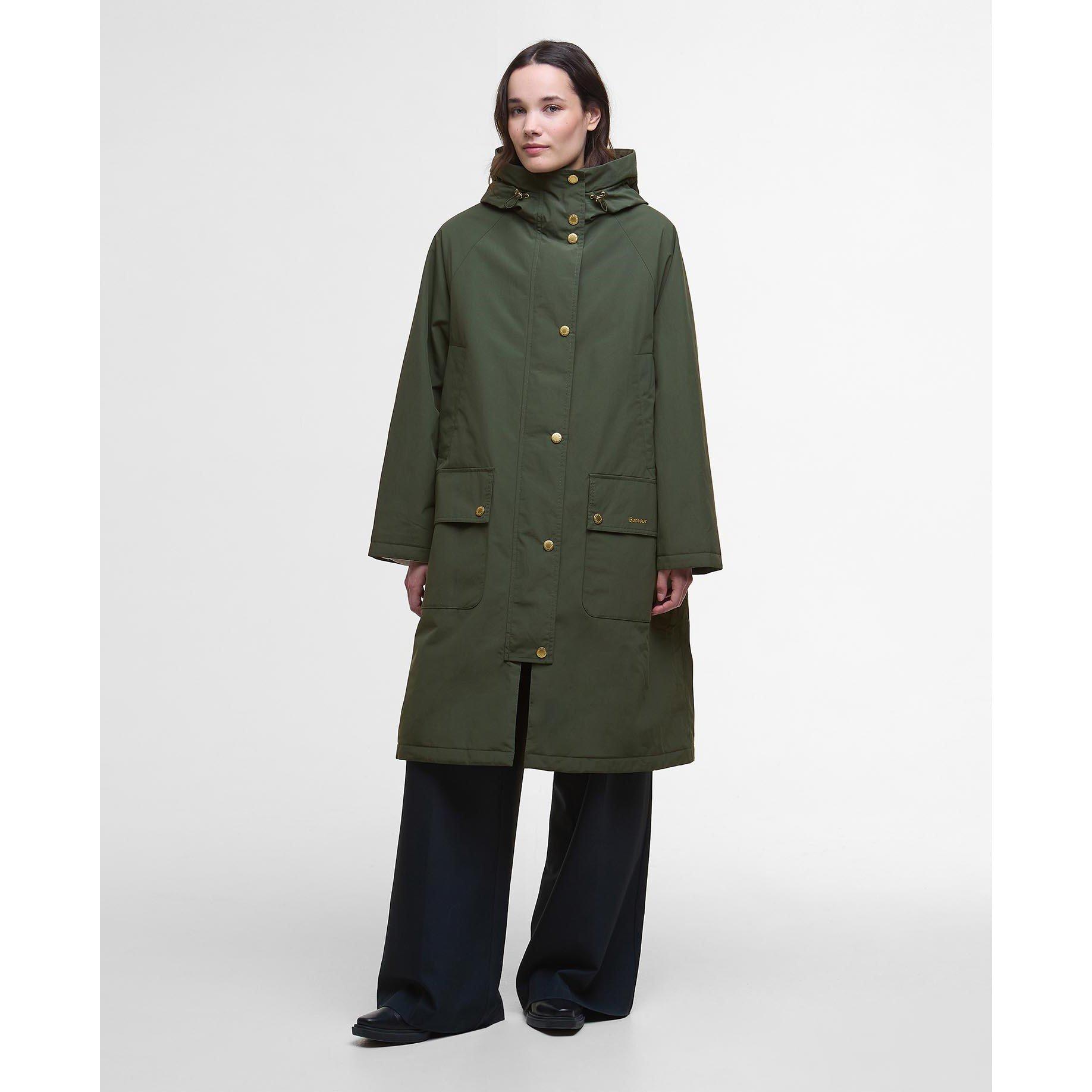 Olive - Barbour - Women's Catalina Lightweight Showerproof Rain Anorak - 2