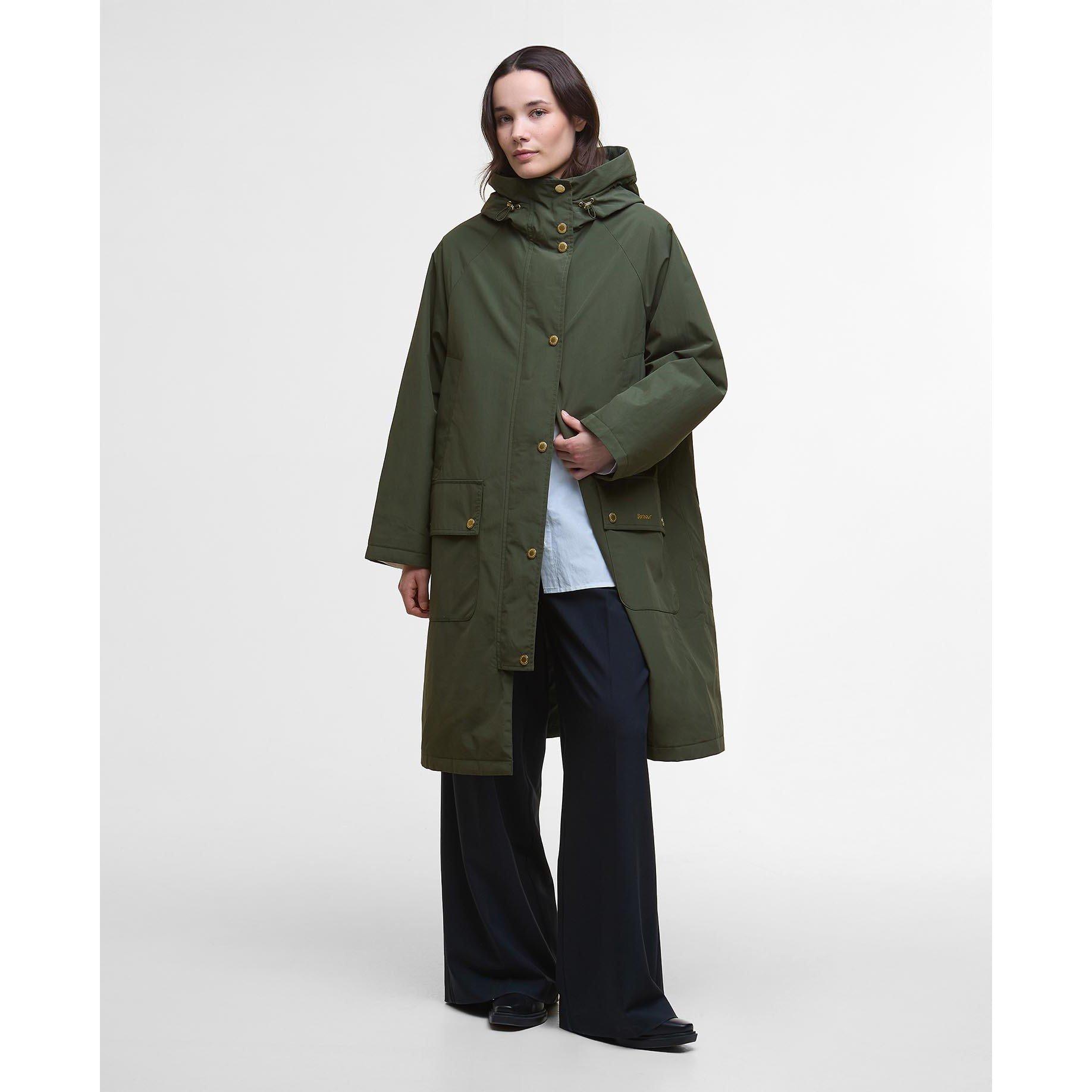 Olive - Barbour - Women's Catalina Lightweight Showerproof Rain Anorak - 7