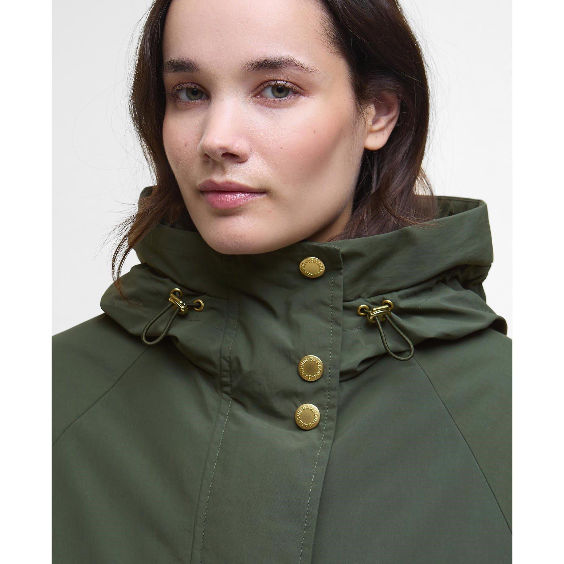 Olive - Barbour - Women's Catalina Lightweight Showerproof Rain Anorak - 4