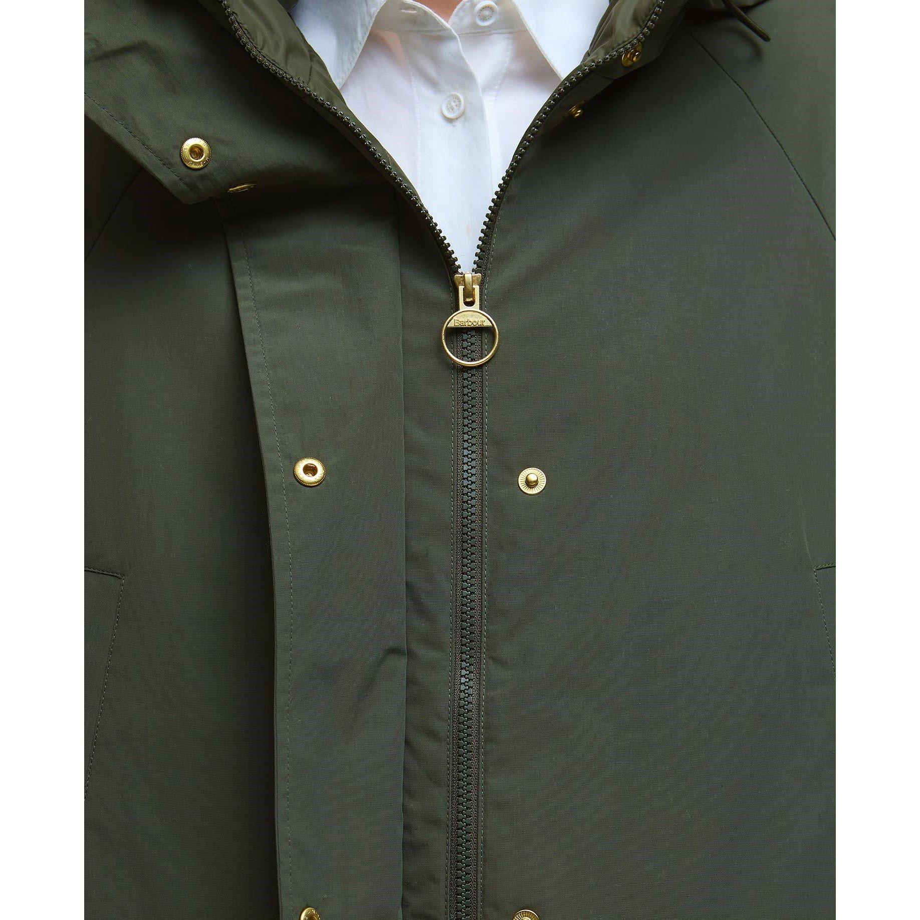 Olive - Barbour - Women's Catalina Lightweight Showerproof Rain Anorak - 5
