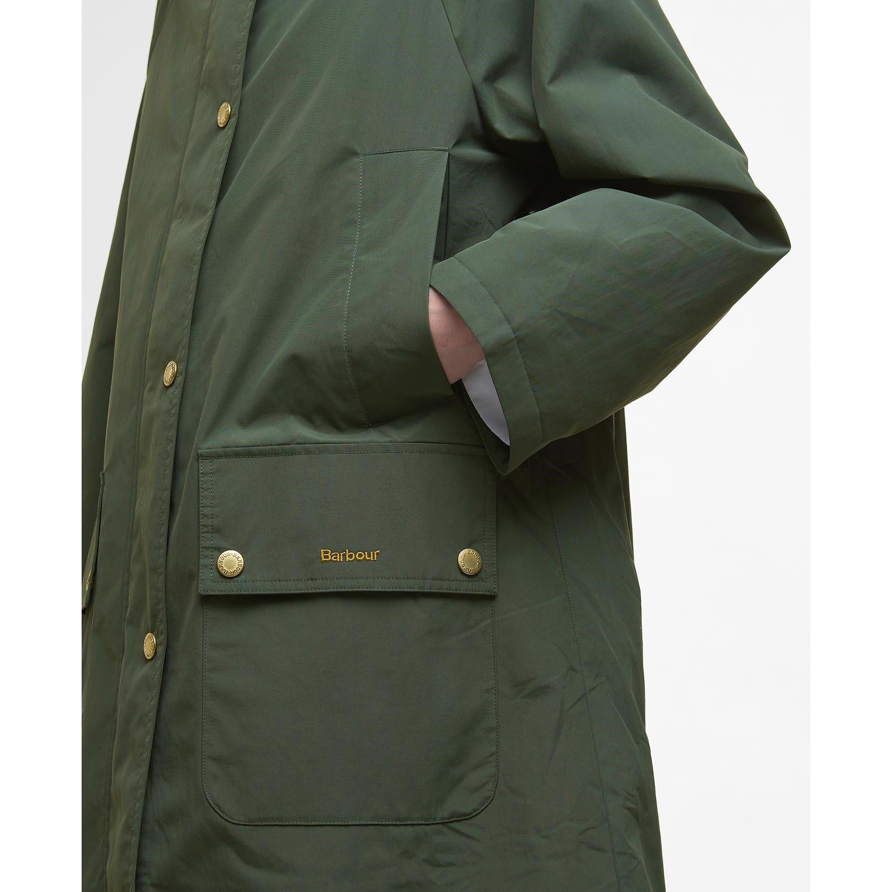 Olive - Barbour - Women's Catalina Lightweight Showerproof Rain Anorak - 6