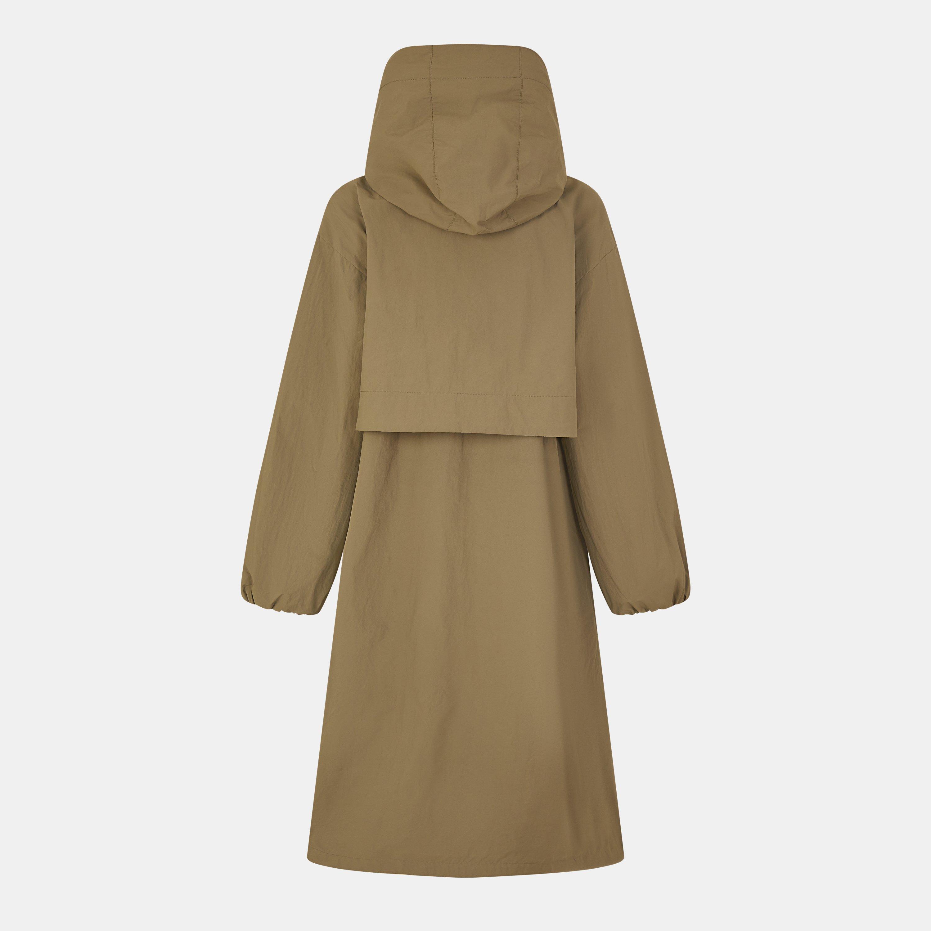 Dusky Green - Barbour - Women's Naboo Funnel Neck Long Sleeve Showerproof Rain Anorak - 2