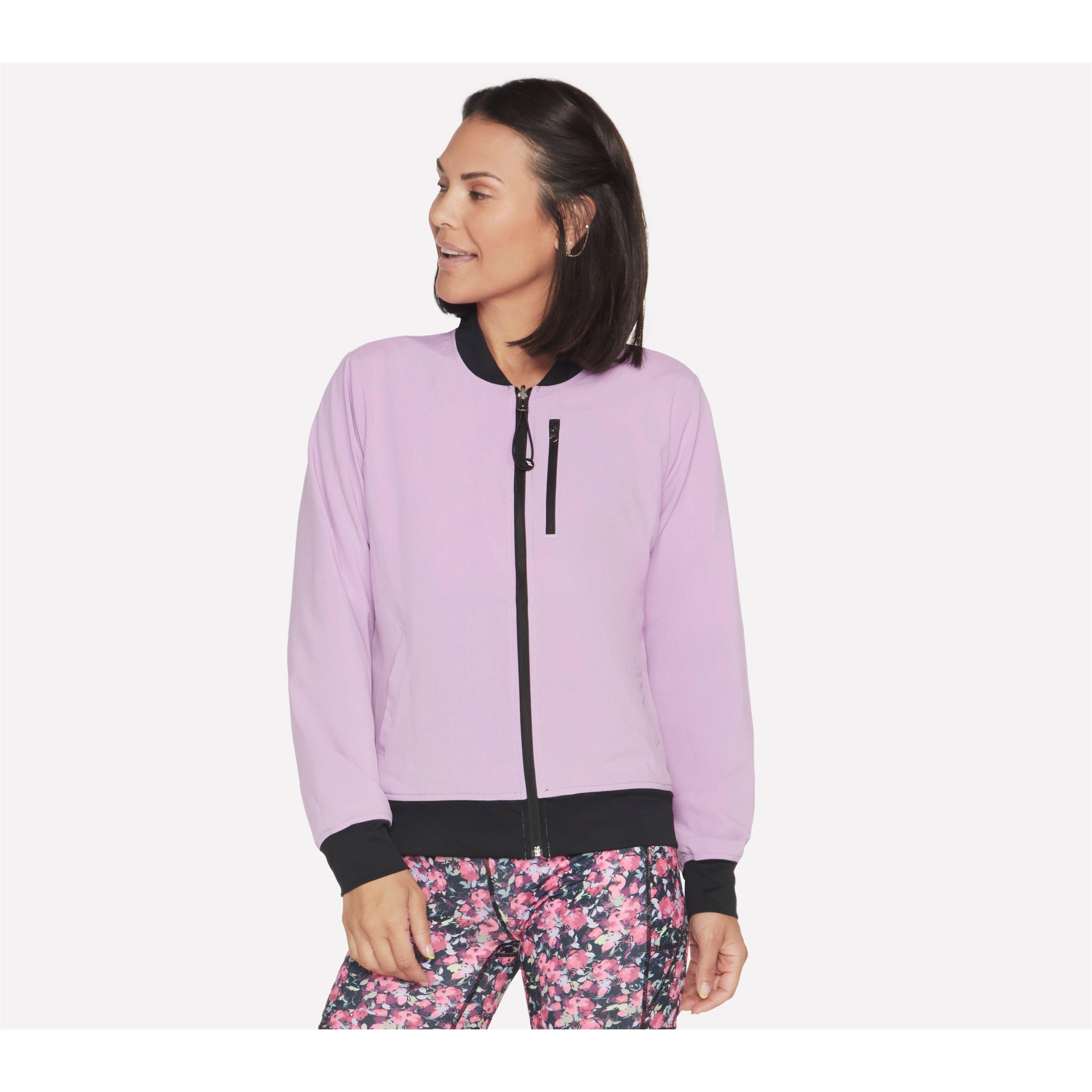 Crna/Crvena/Plava - Skechers - Skechweave Fantasy Fields Midweight Bomber Jacket - 4