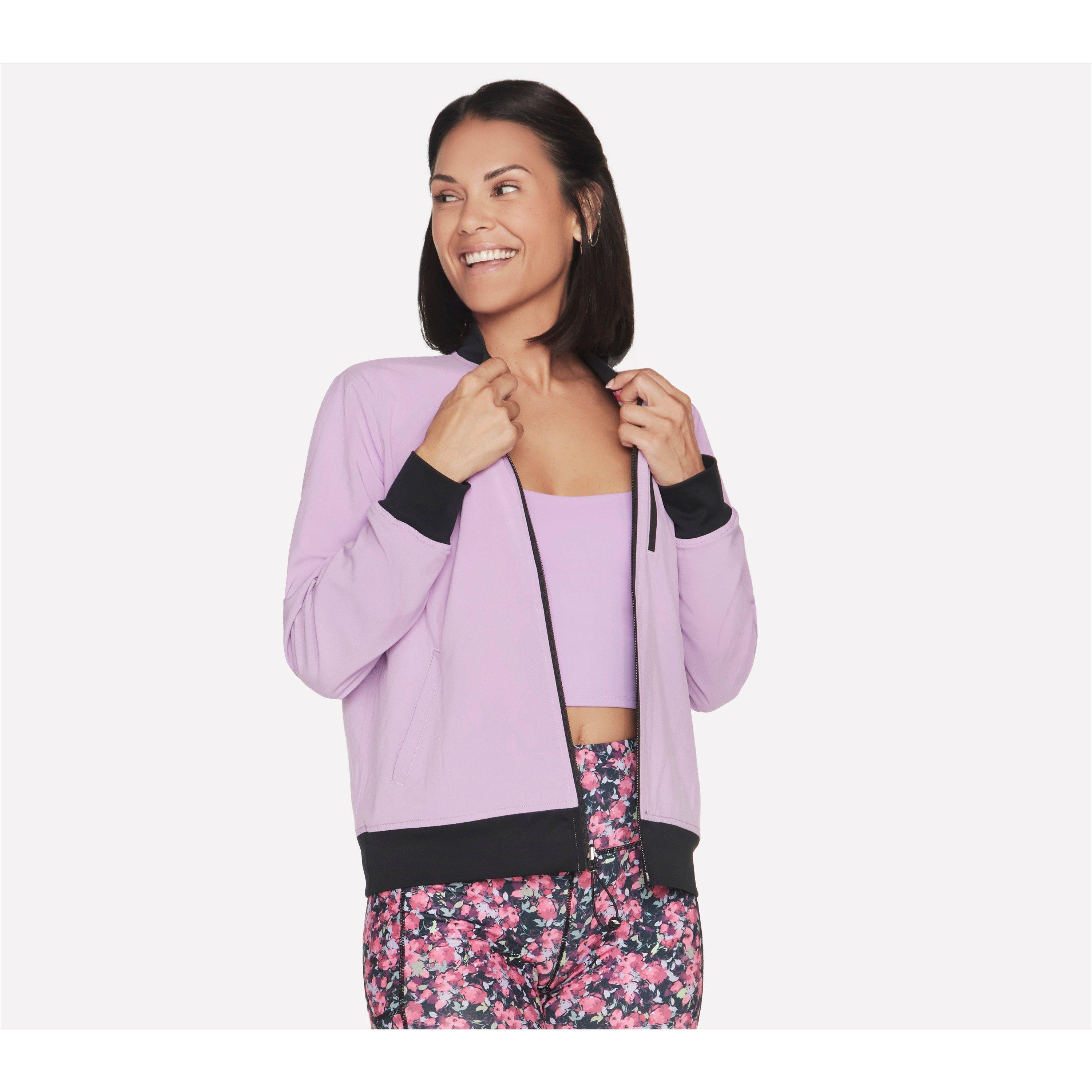 Crna/Crvena/Plava - Skechers - Skechweave Fantasy Fields Midweight Bomber Jacket - 6