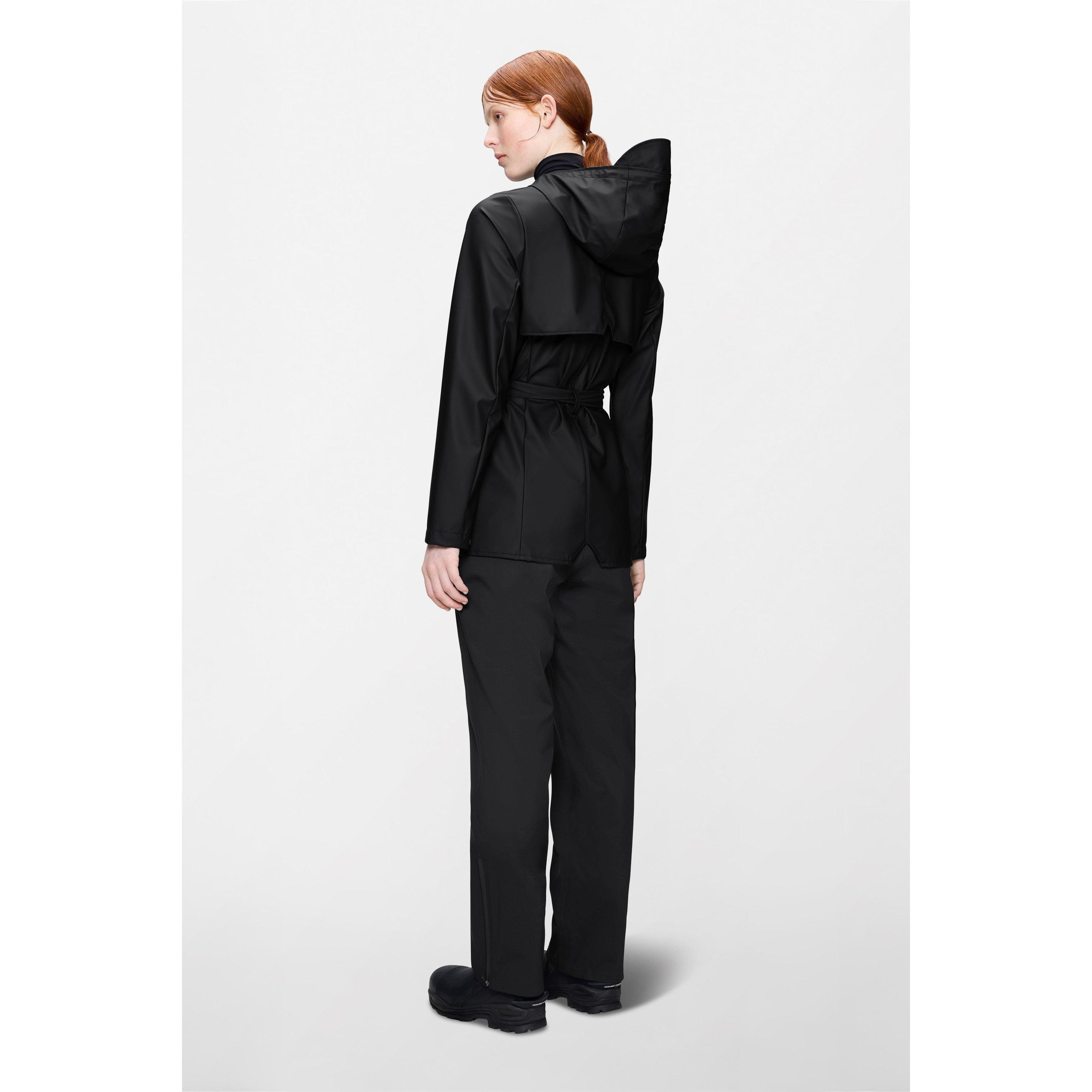 Black - Rains - Womens Curve Waterproof Jacket - 4