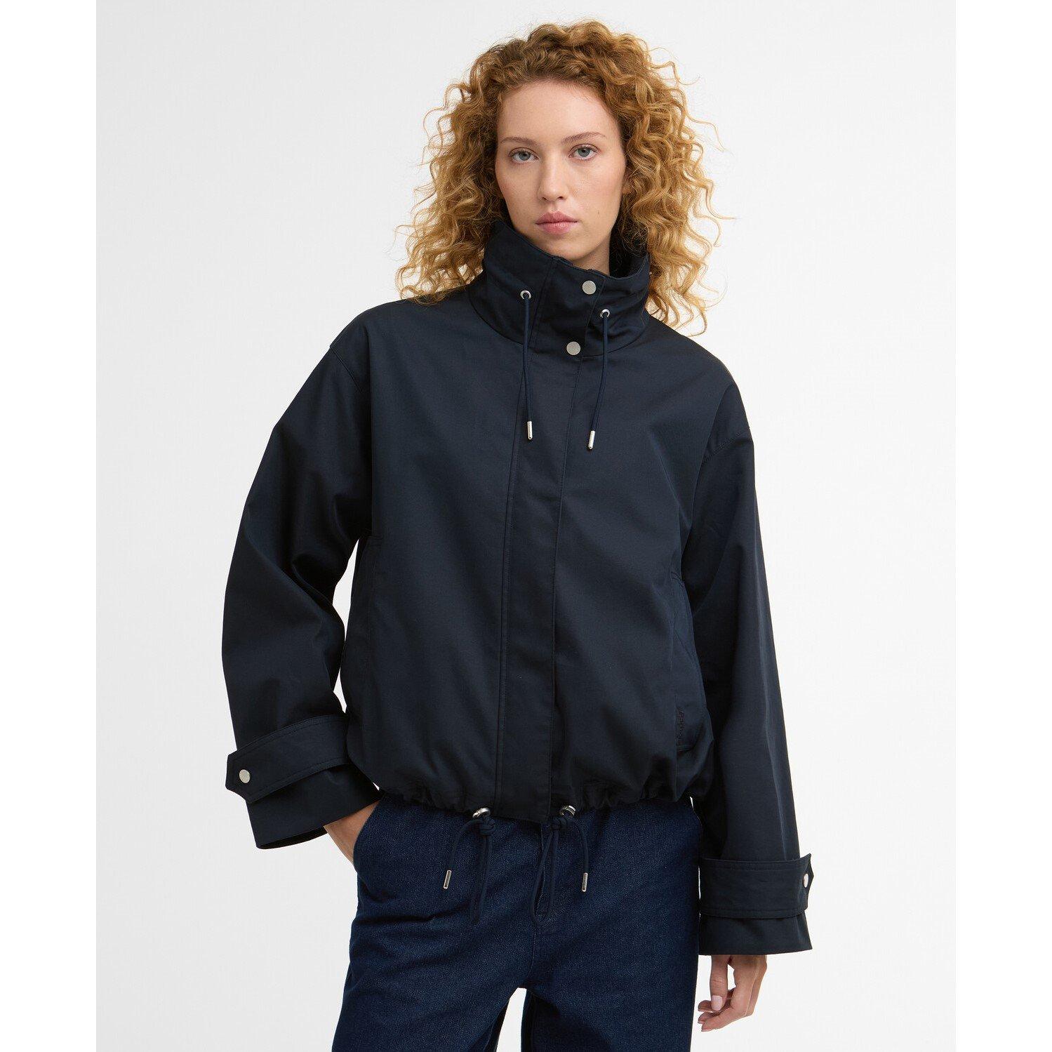 Dark Navy - Barbour - Womens Bronwyn Gingham Showerproof Jacket - 2