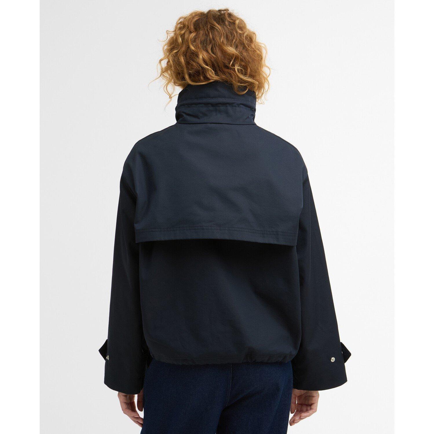 Dark Navy - Barbour - Womens Bronwyn Gingham Showerproof Jacket - 3