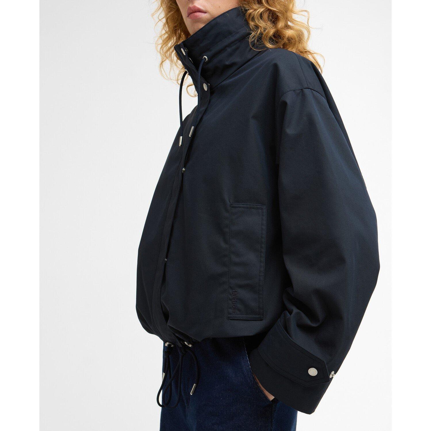 Dark Navy - Barbour - Womens Bronwyn Gingham Showerproof Jacket - 5