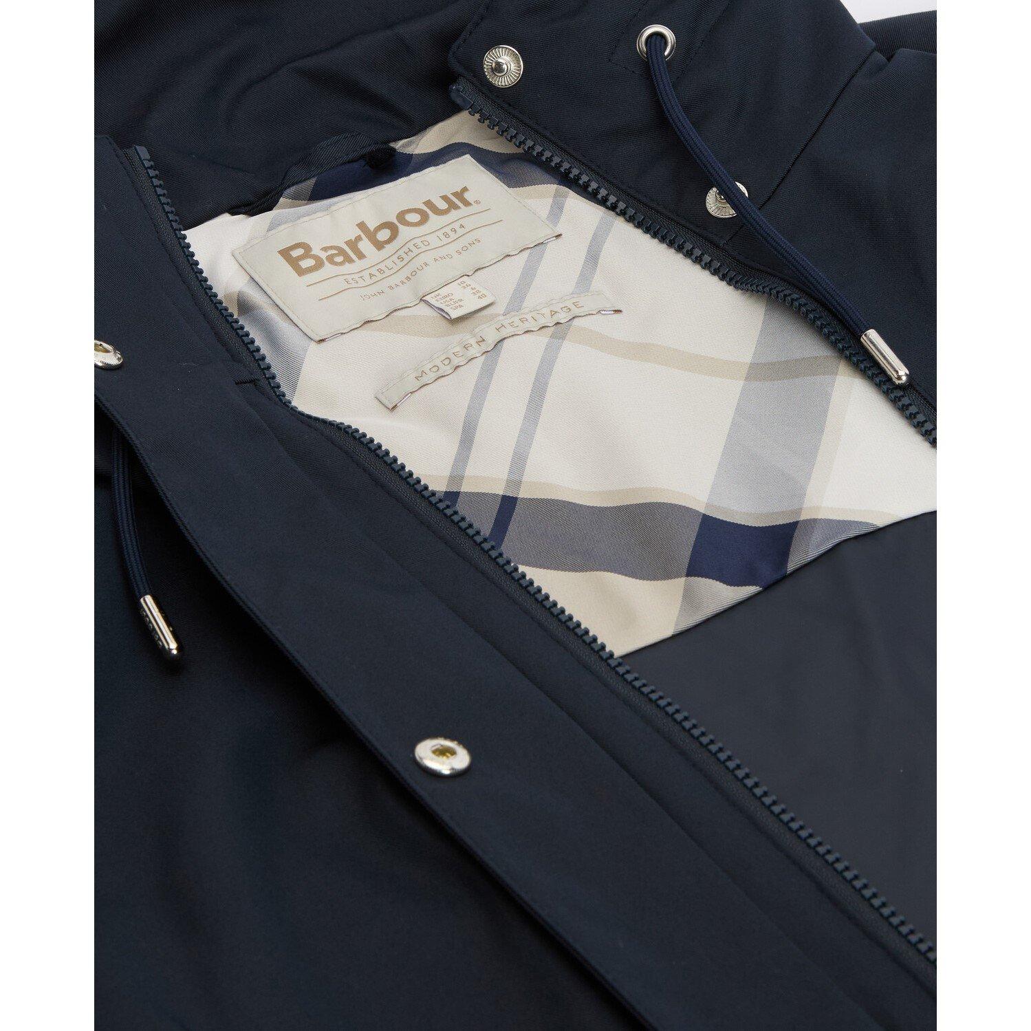 Dark Navy - Barbour - Womens Bronwyn Gingham Showerproof Jacket - 6