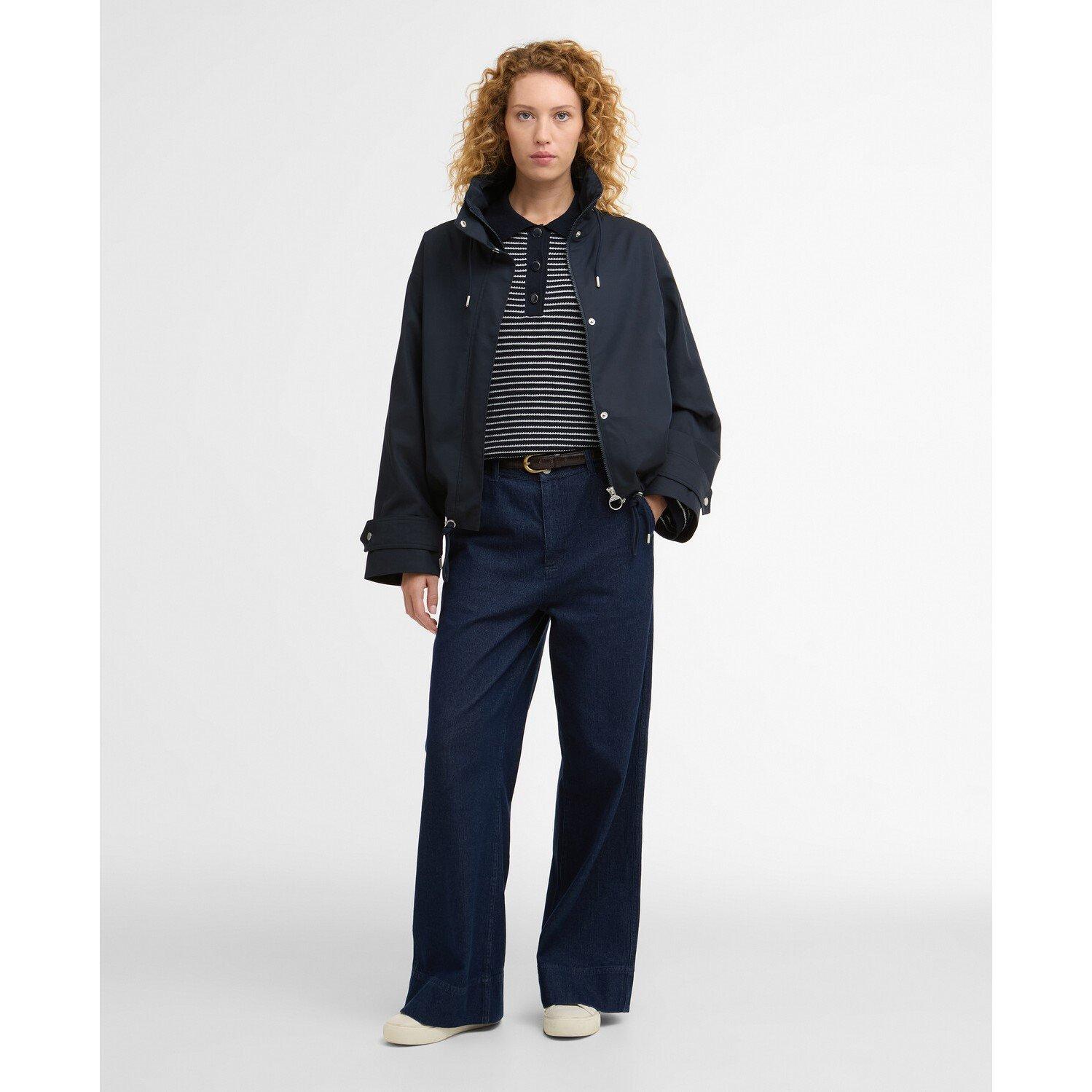 Dark Navy - Barbour - Womens Bronwyn Gingham Showerproof Jacket - 7