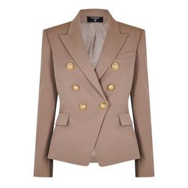 Balmain Women's Wool Double Breasted Blazer