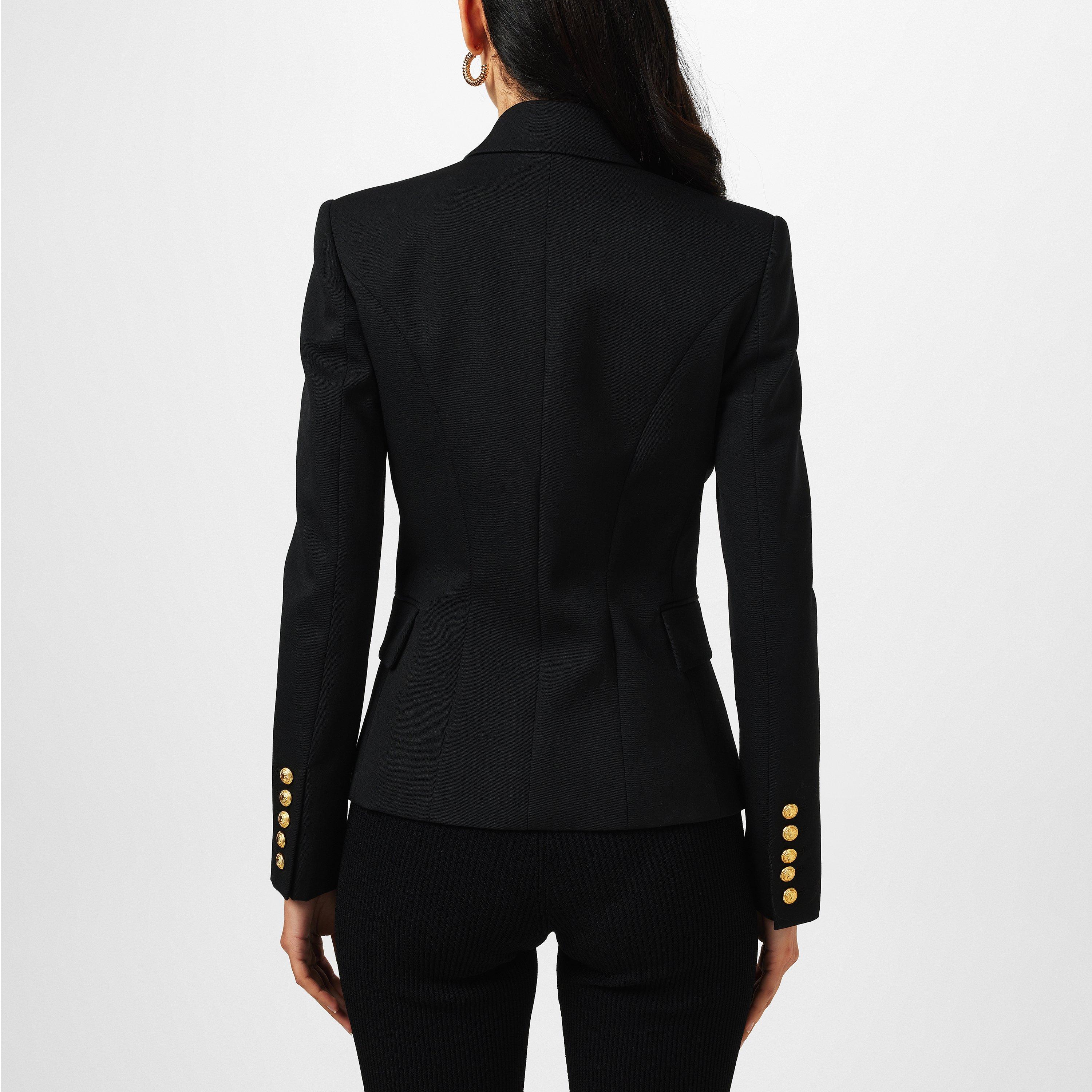アウターその他 BALMAIN Woman Blazer Black BF1SG008WC09 0PA Balmain double-breasted Blazer | Black | FARFETCH