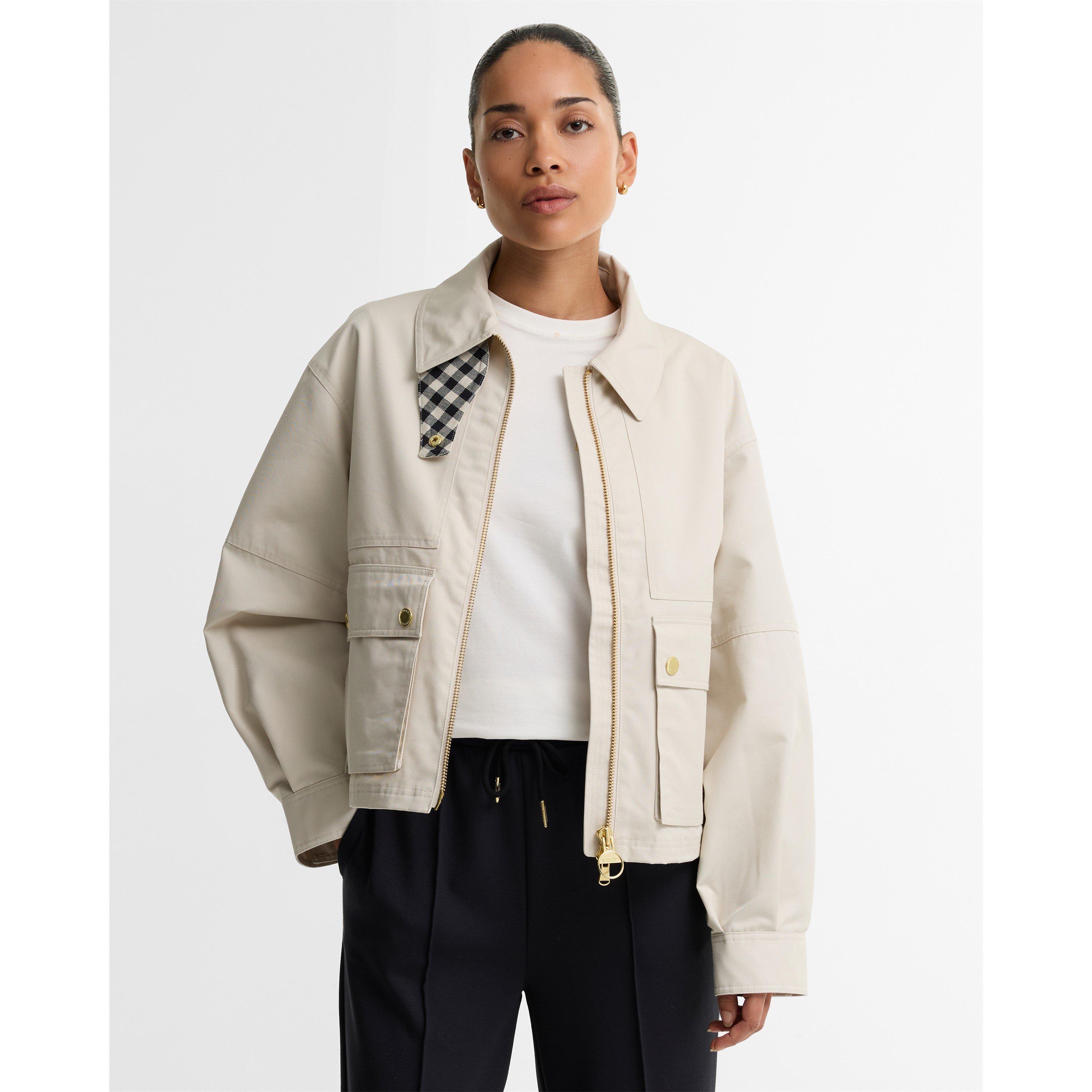 Moonbeam - Barbour International - Women's Gabriette Cotton Rain Jacket - 3