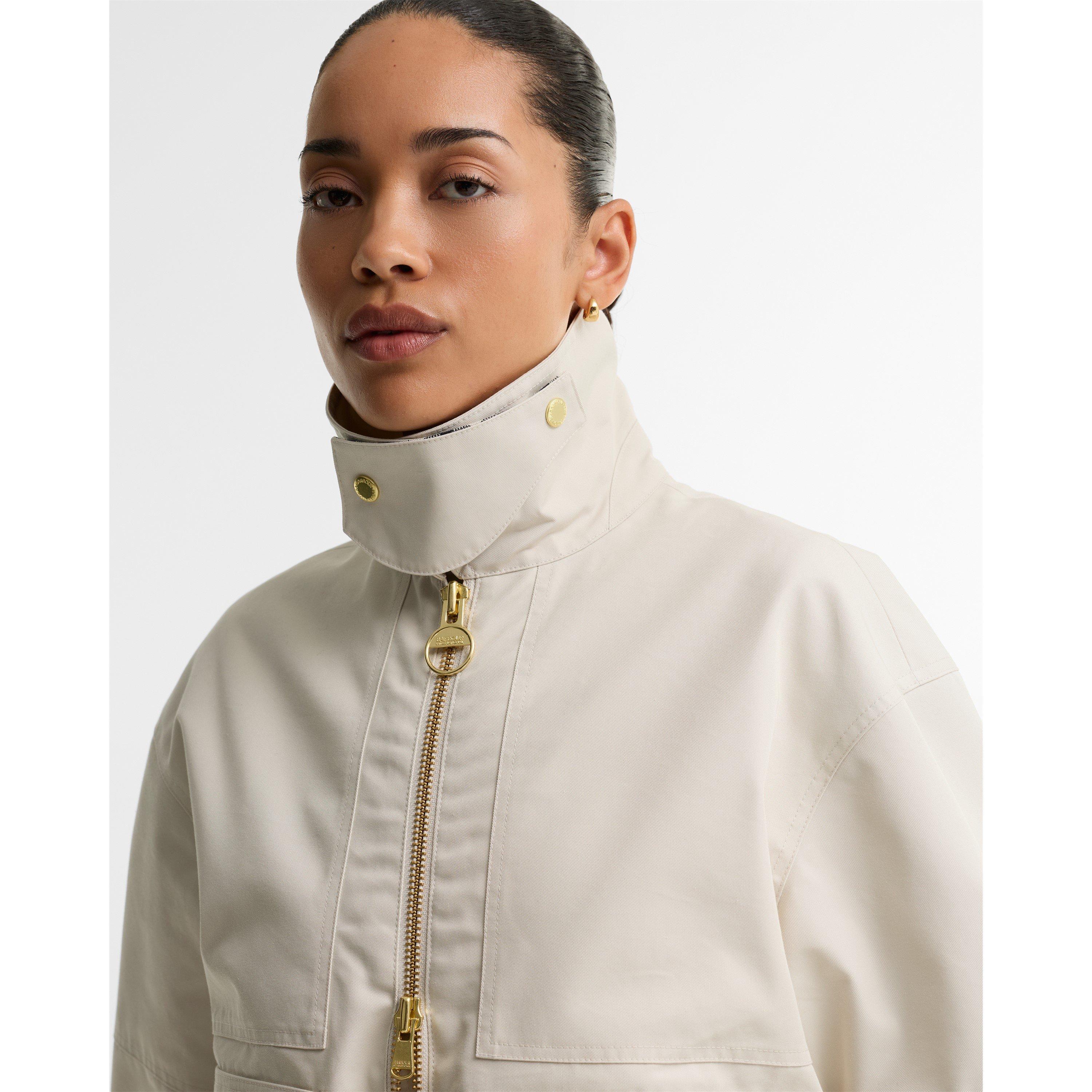 Moonbeam - Barbour International - Women's Gabriette Cotton Rain Jacket - 9