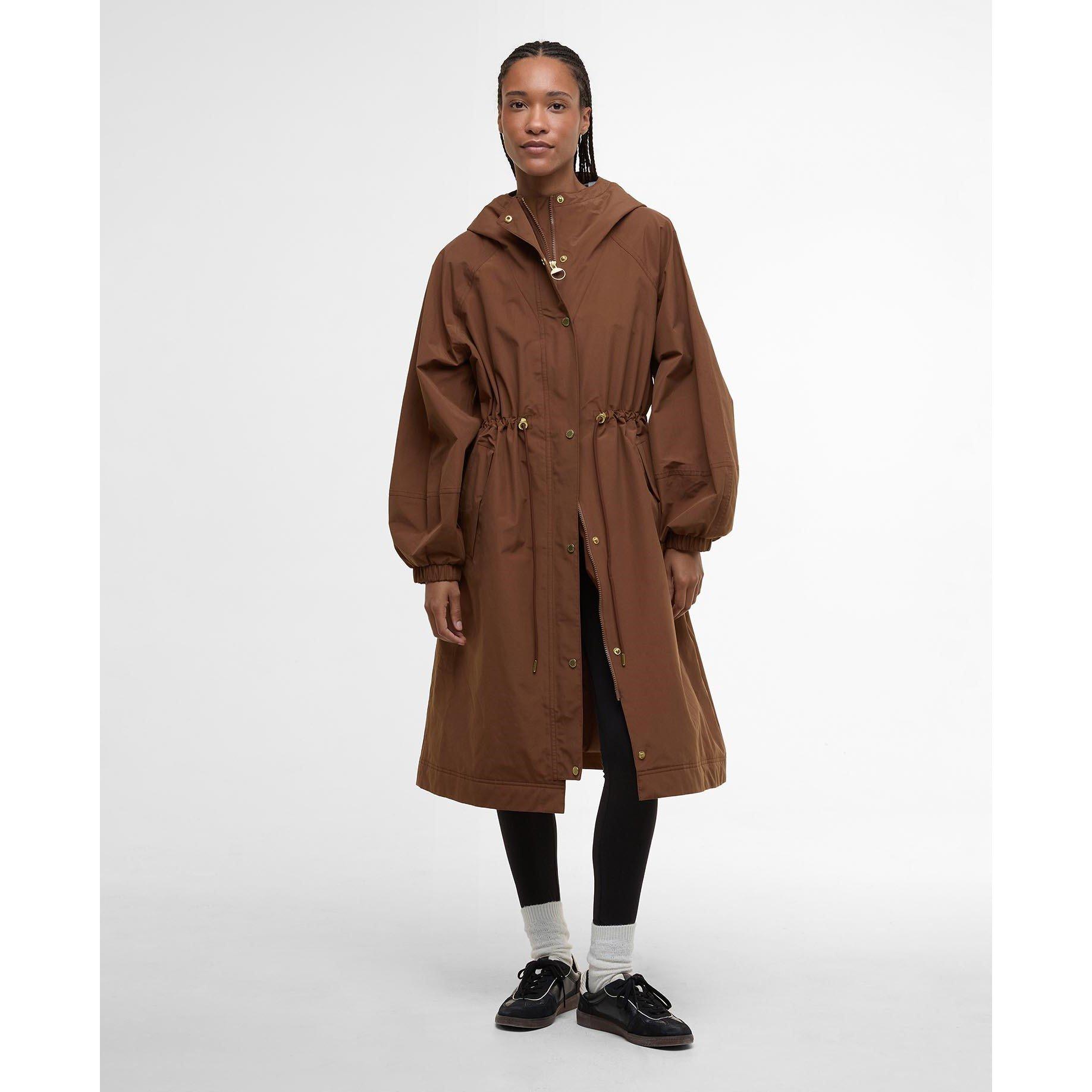 Vicuna/Hessian - Barbour - Women's Sidney Waterproof Long Sleeve Hooded Rain Anorak - 2