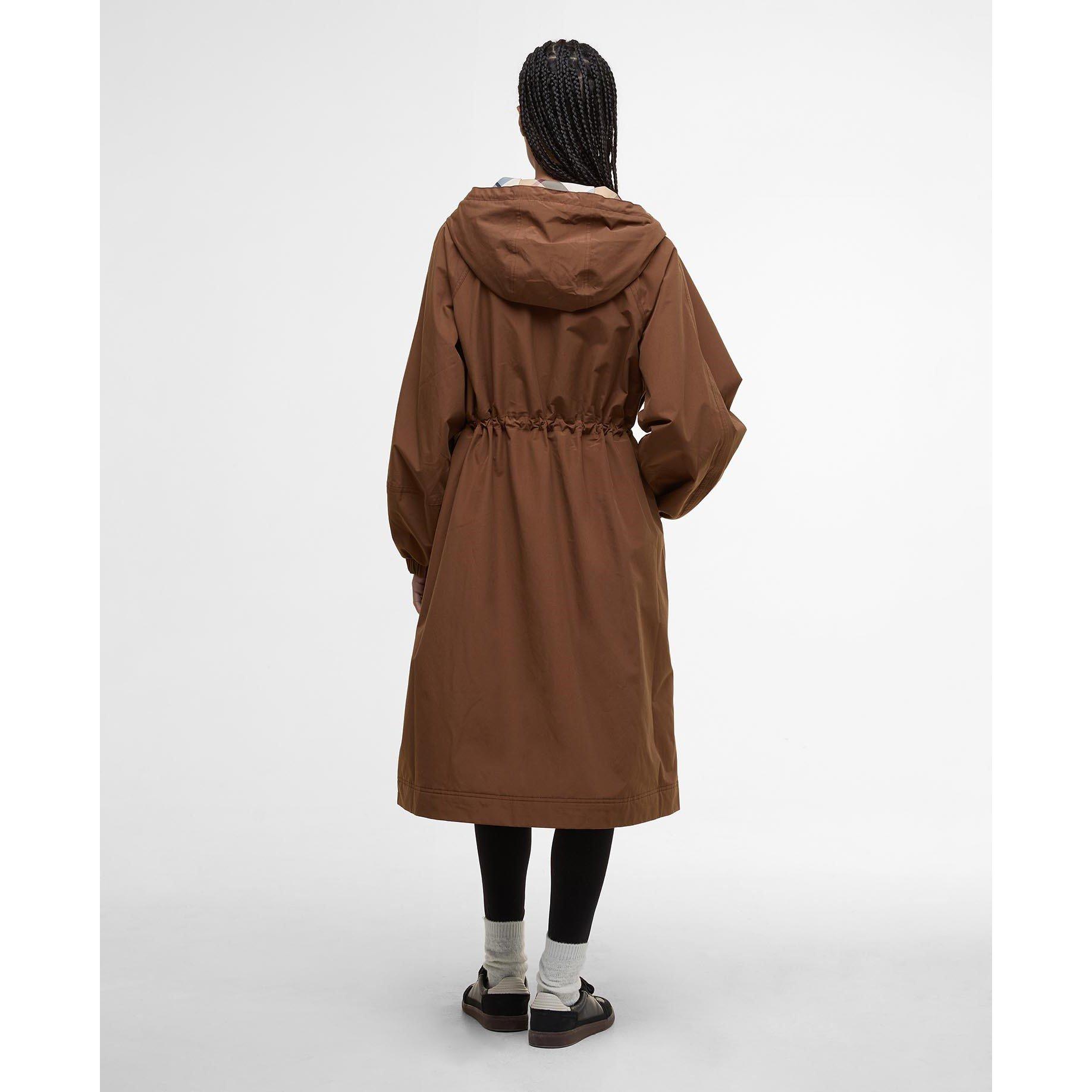 Vicuna/Hessian - Barbour - Women's Sidney Waterproof Long Sleeve Hooded Rain Anorak - 3